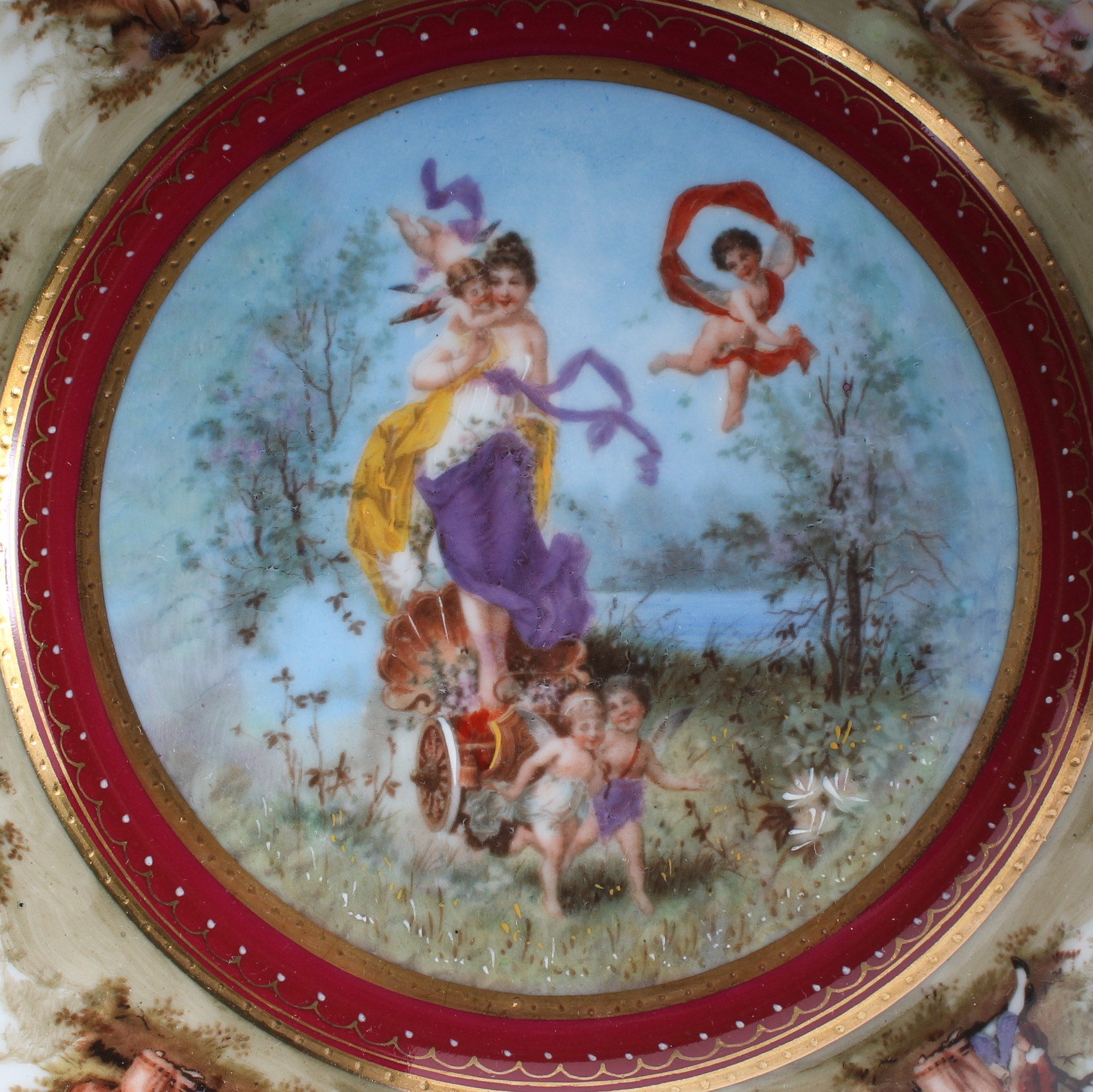 Eight Rosenthal Selb Hand-Painted Plates