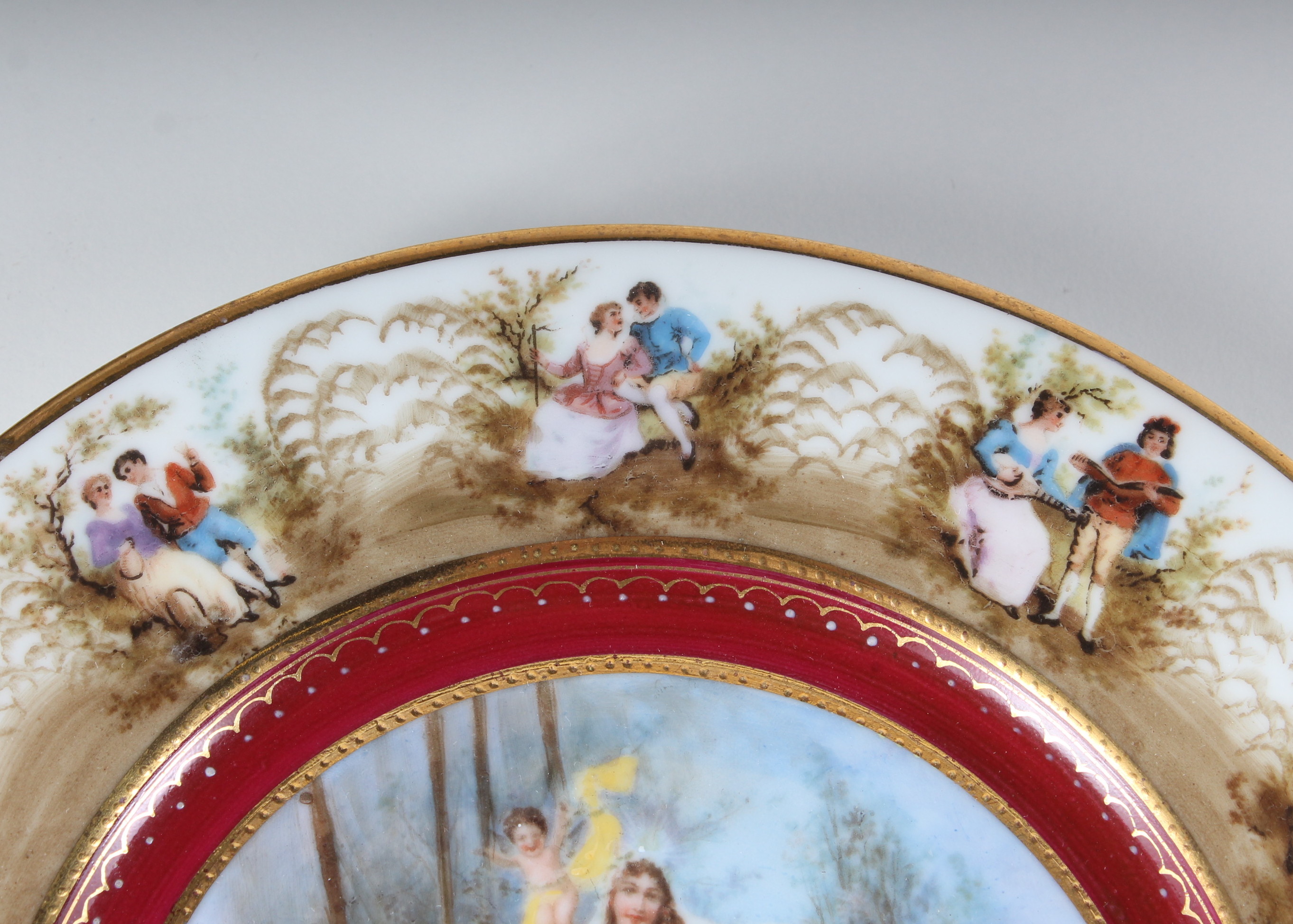 Eight Rosenthal Selb Hand-Painted Plates