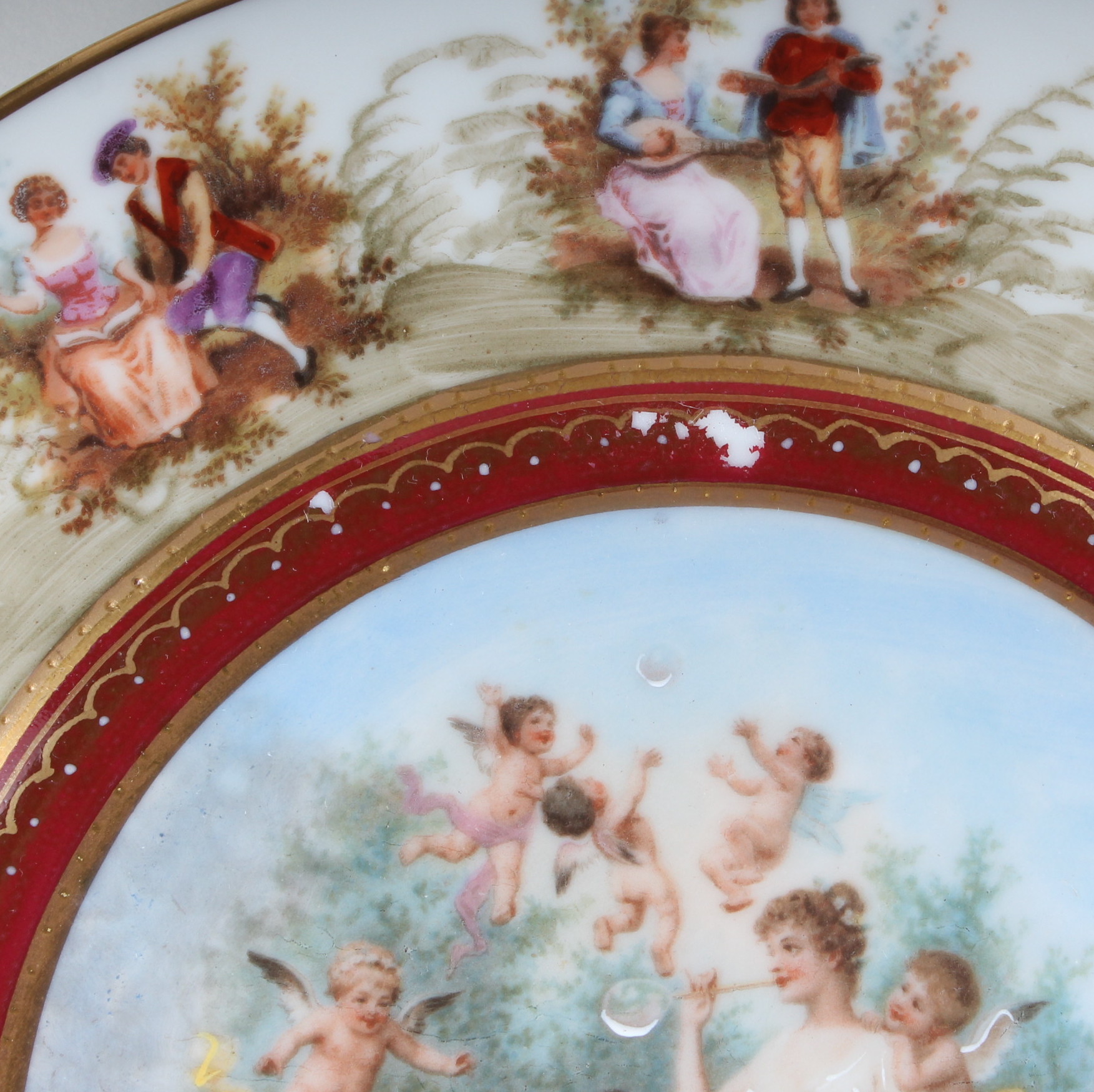 Eight Rosenthal Selb Hand-Painted Plates