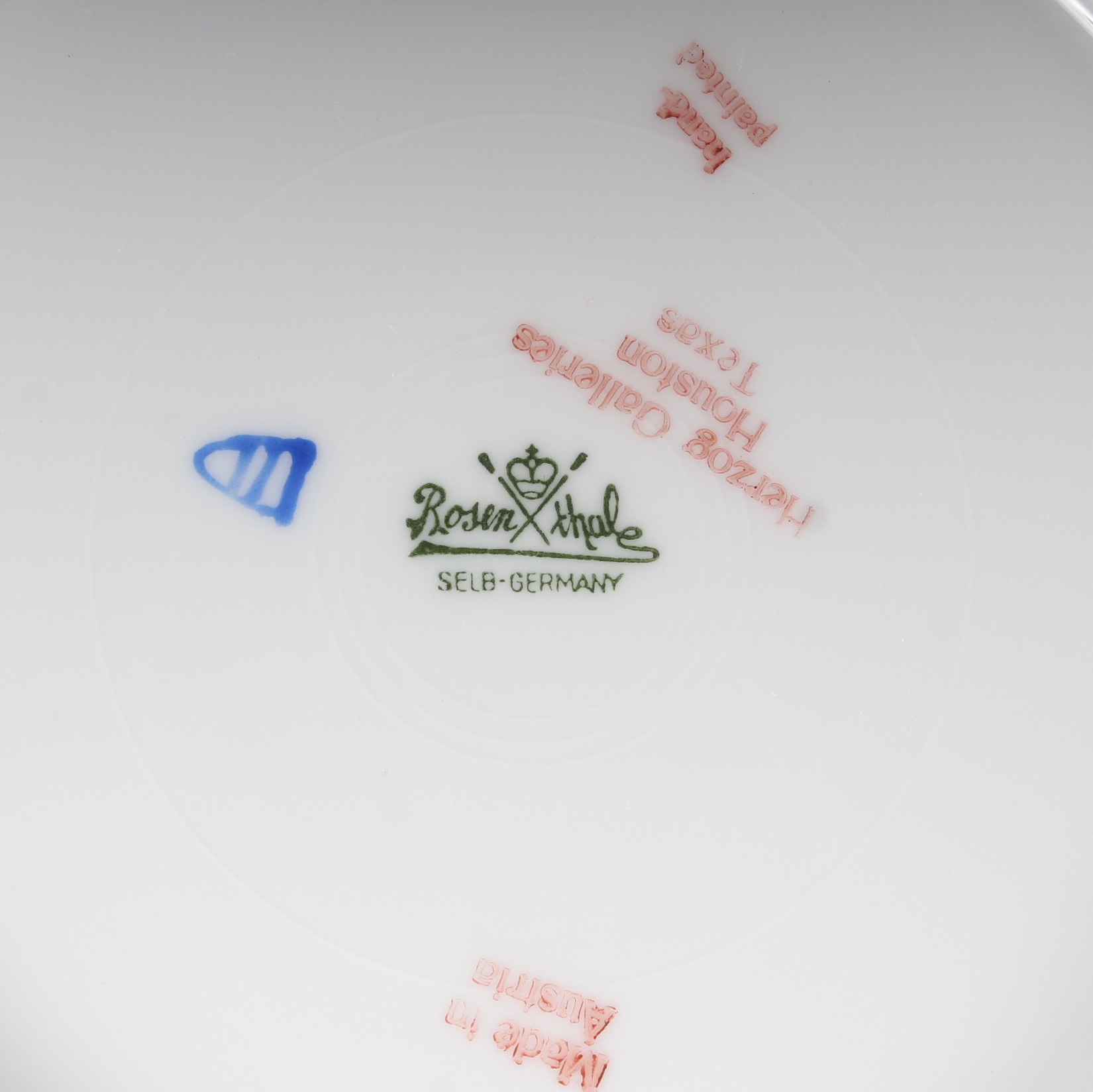 Eight Rosenthal Selb Hand-Painted Plates