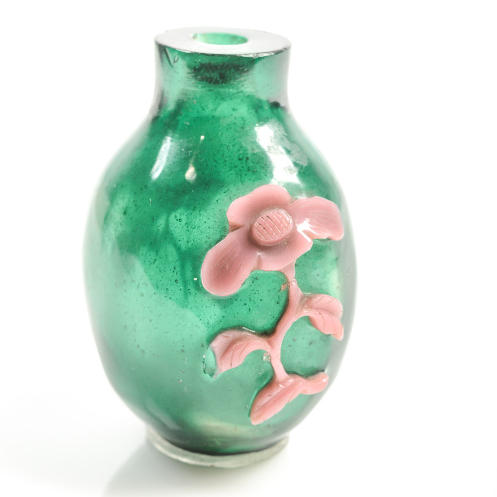 Antique Chinese Peking Glass Snuff Bottle