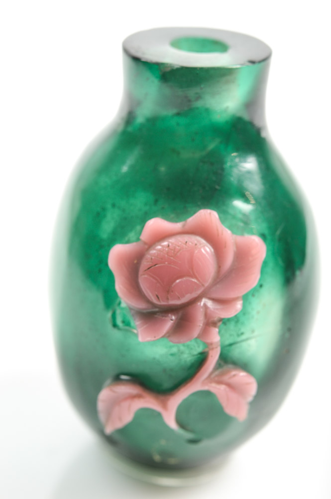 Antique Chinese Peking Glass Snuff Bottle