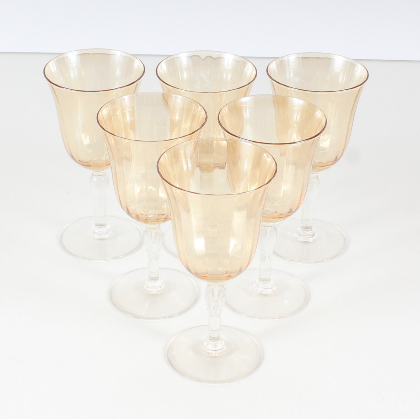 Orange Crystal Glasses