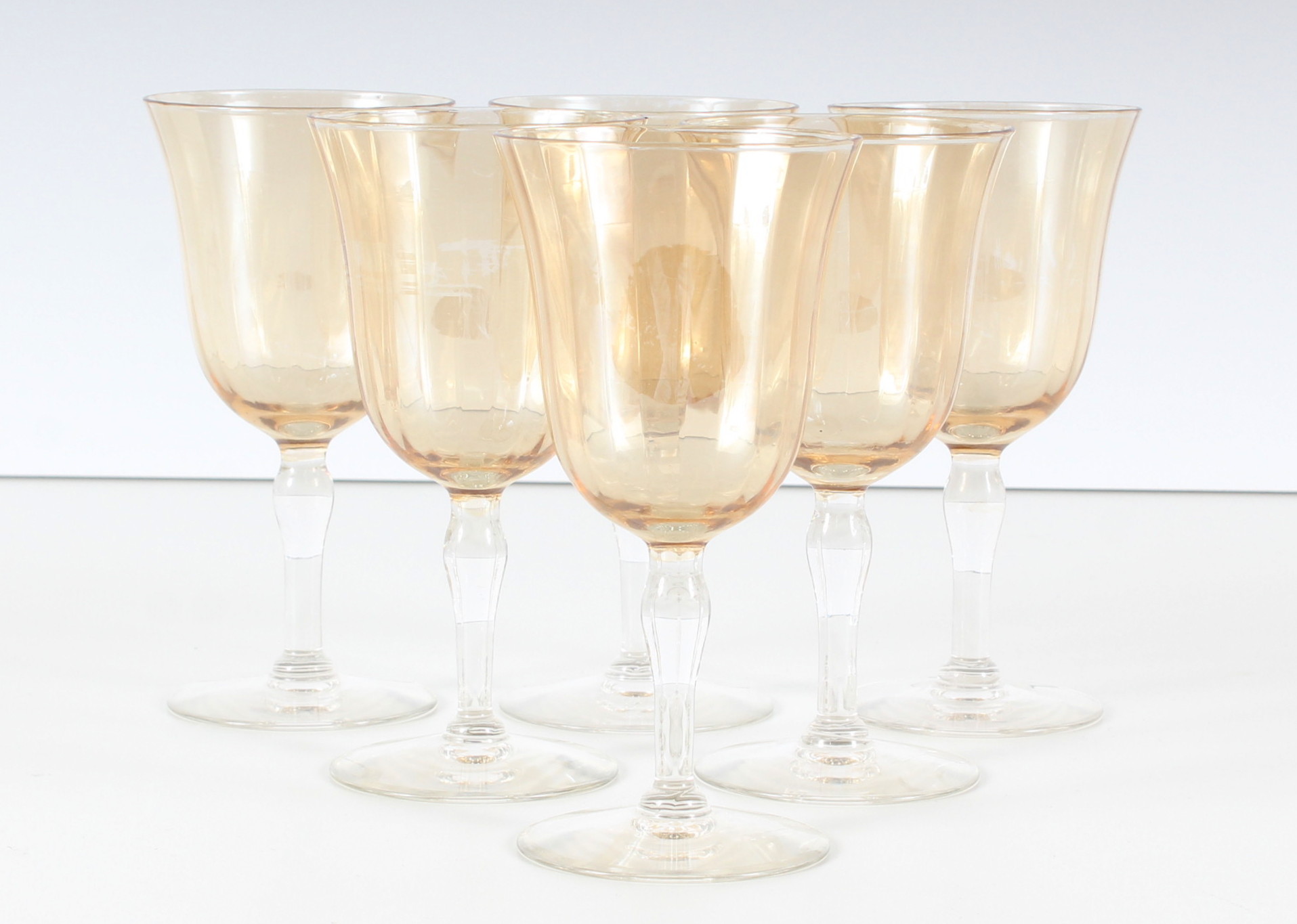 Orange Crystal Glasses