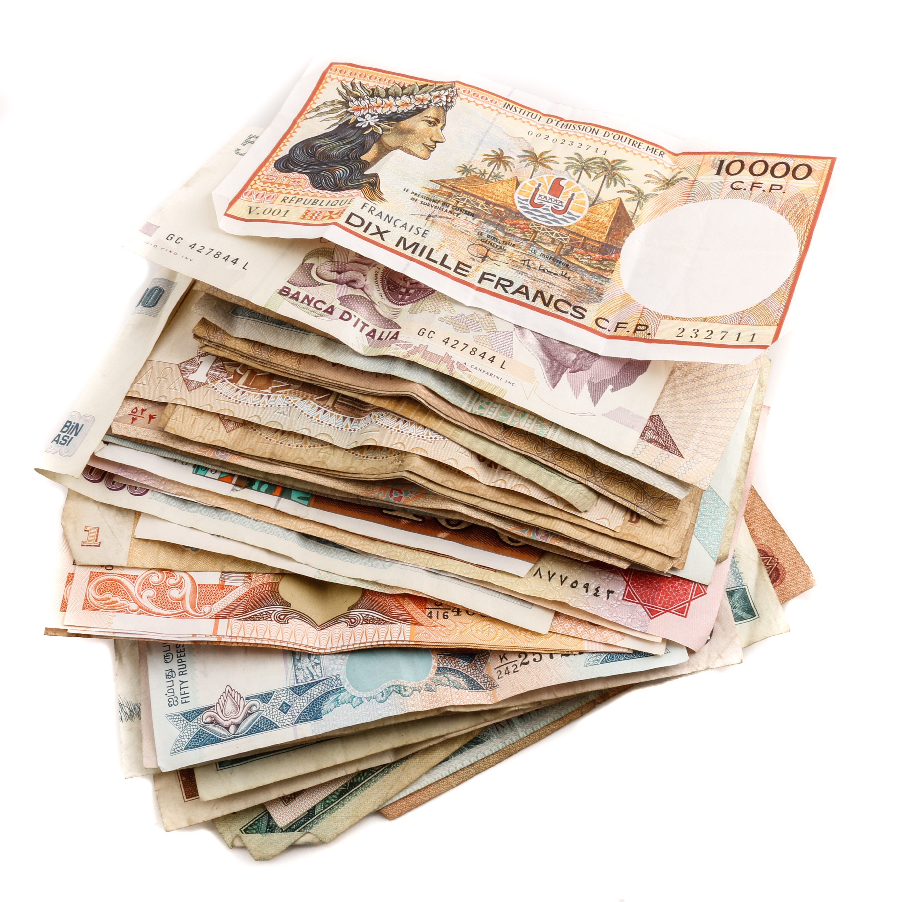 Forty-Five Pieces of Foreign Currency