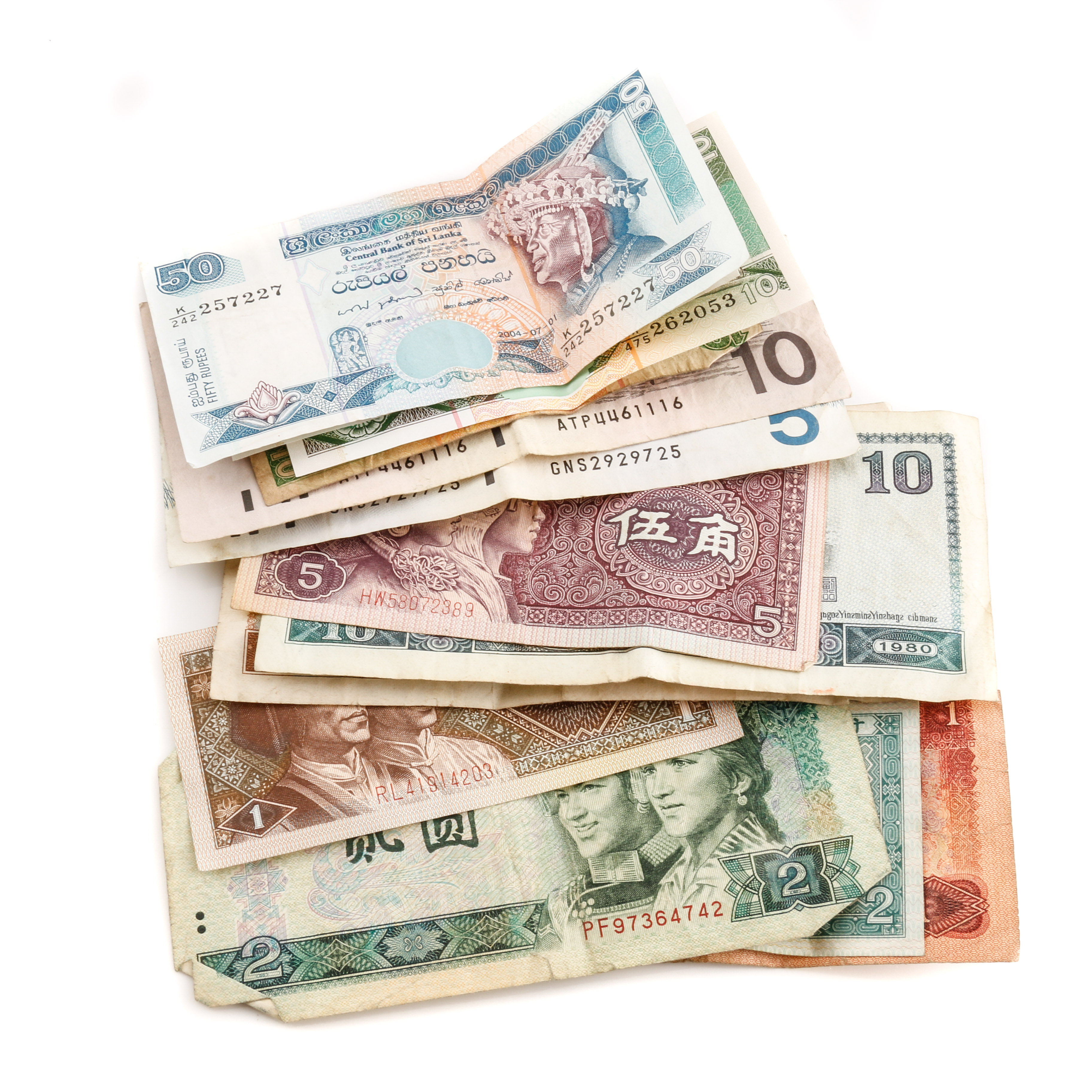 Forty-Five Pieces of Foreign Currency