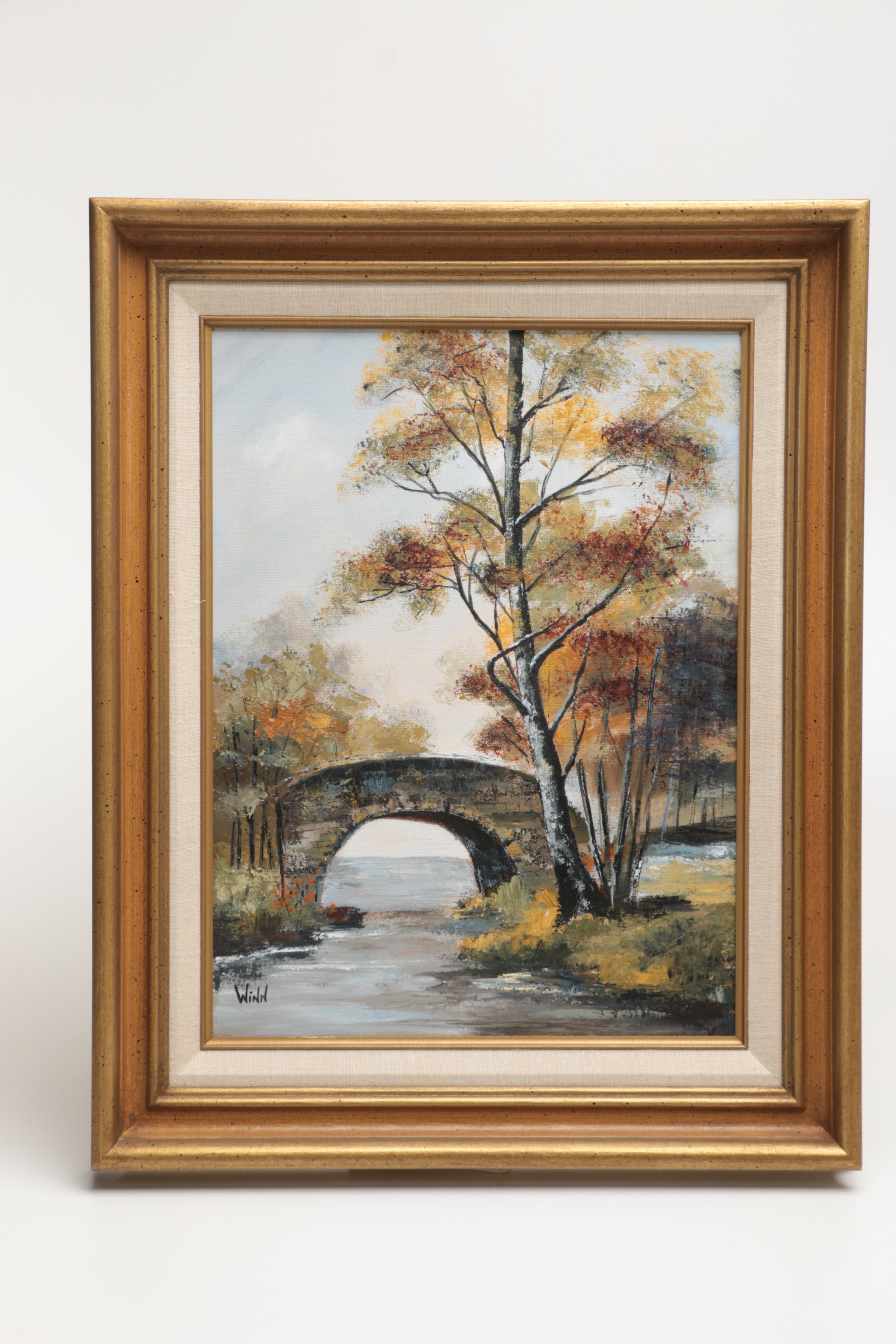 Maggie Winn Oil Paintings on Canvas of Idylic Rural Landscapes