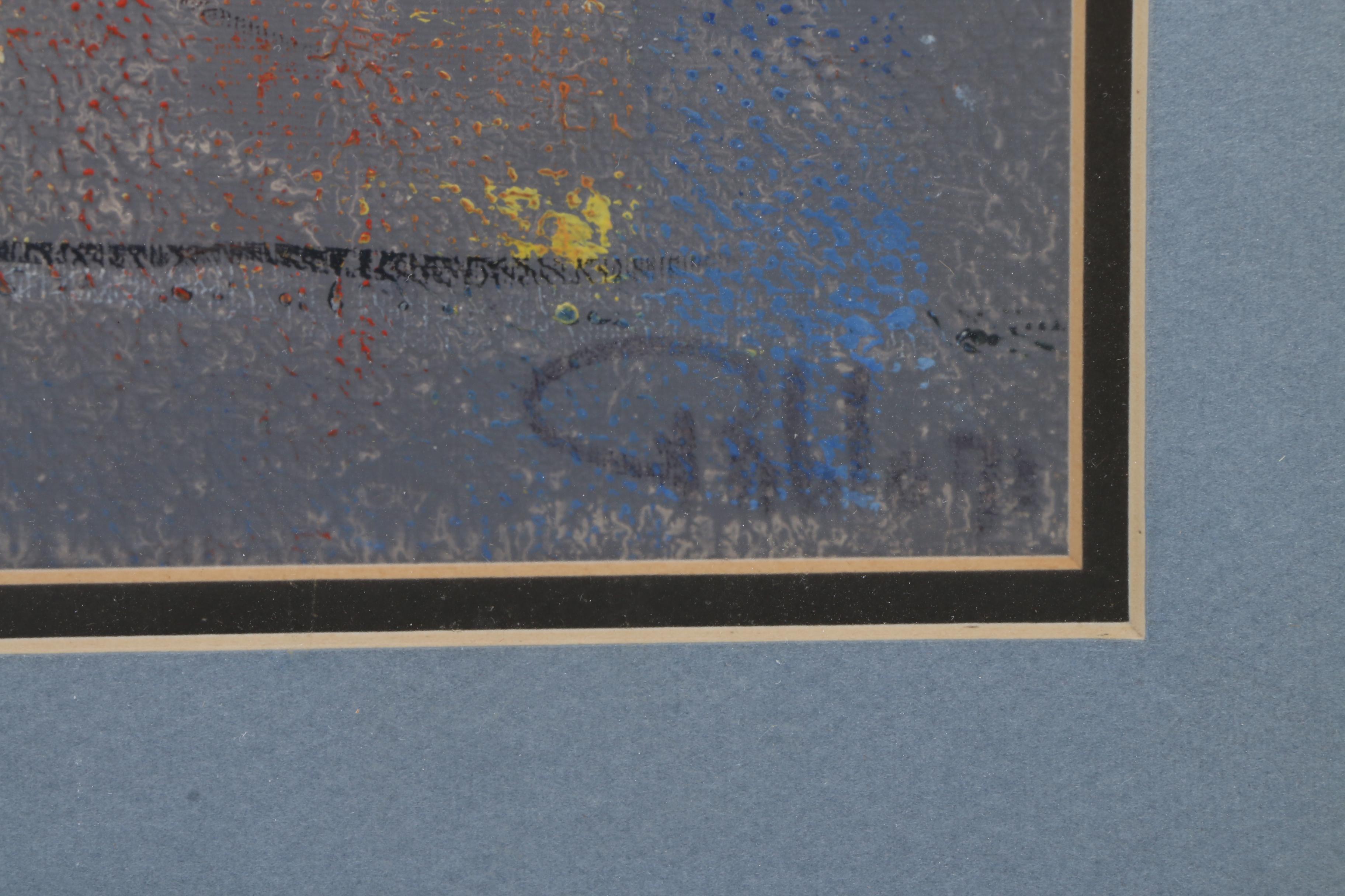 Signed Oil Painting on Canvas French City Scene