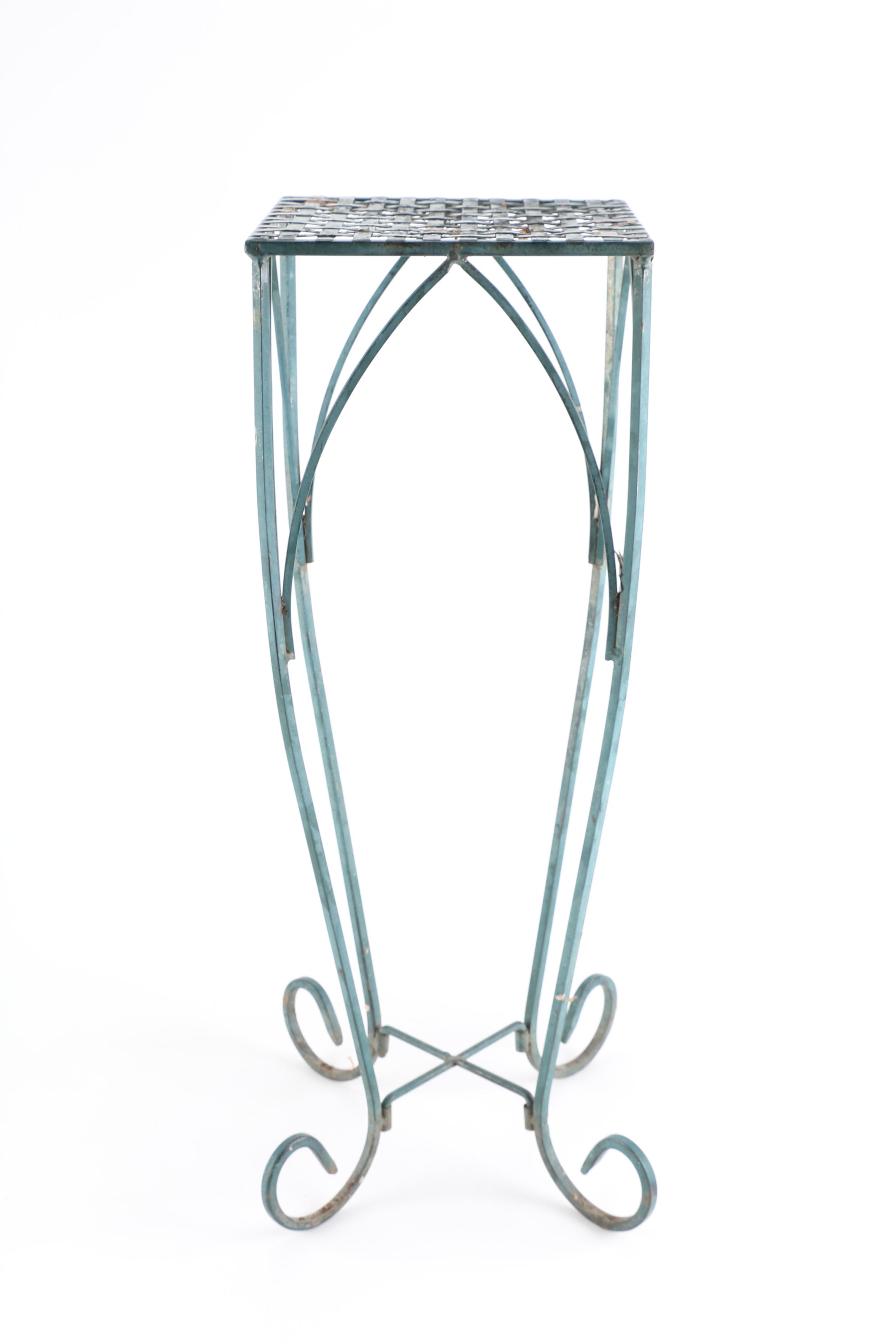 Scrolled Metal Plant Stand