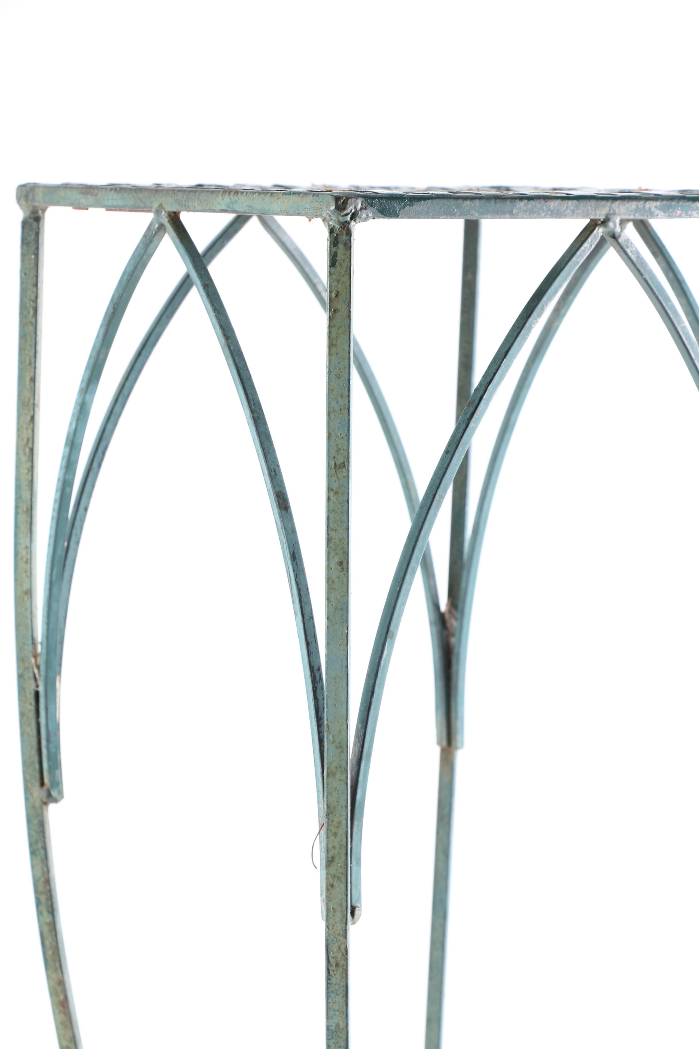 Scrolled Metal Plant Stand
