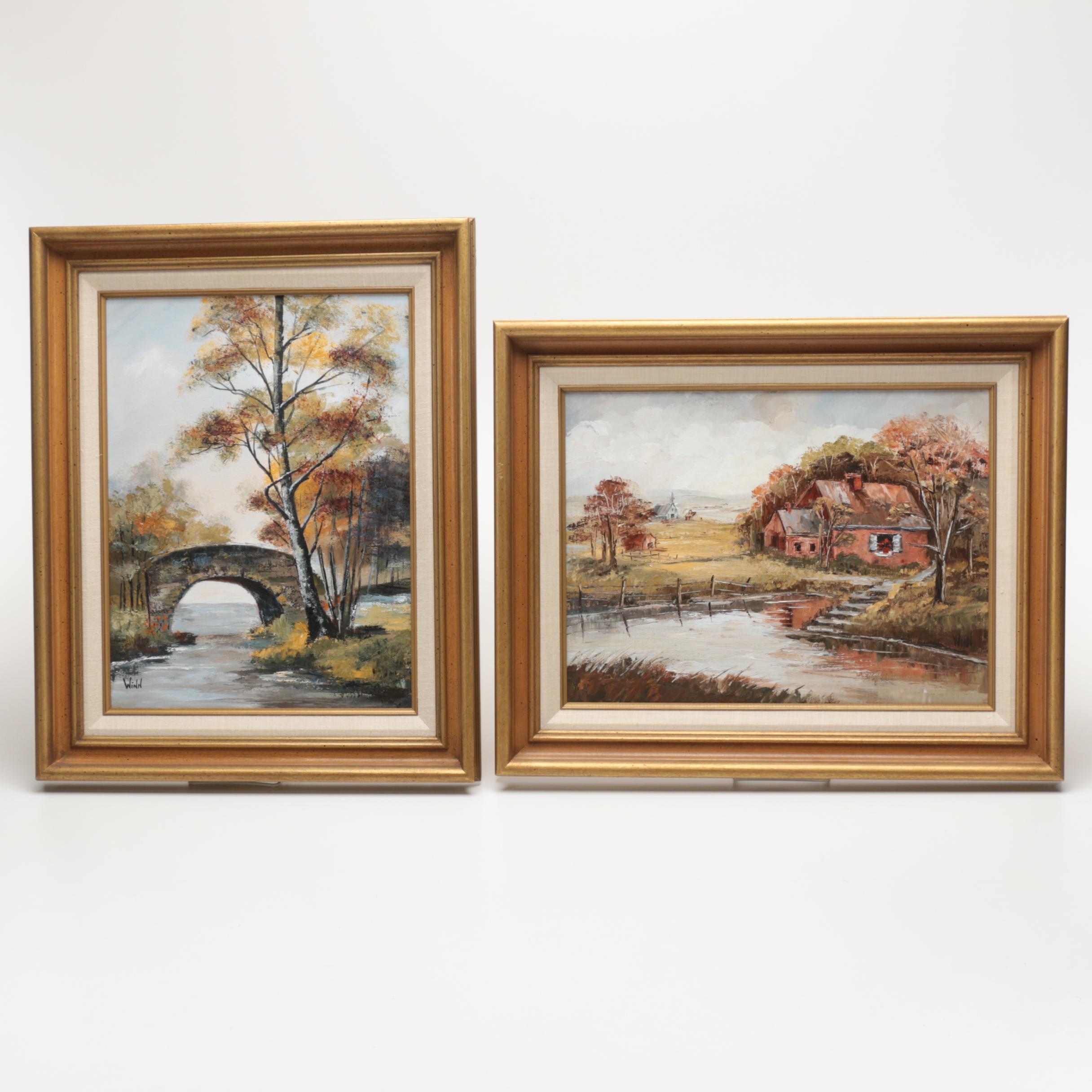 Maggie Winn Oil Paintings on Canvas of Idylic Rural Landscapes