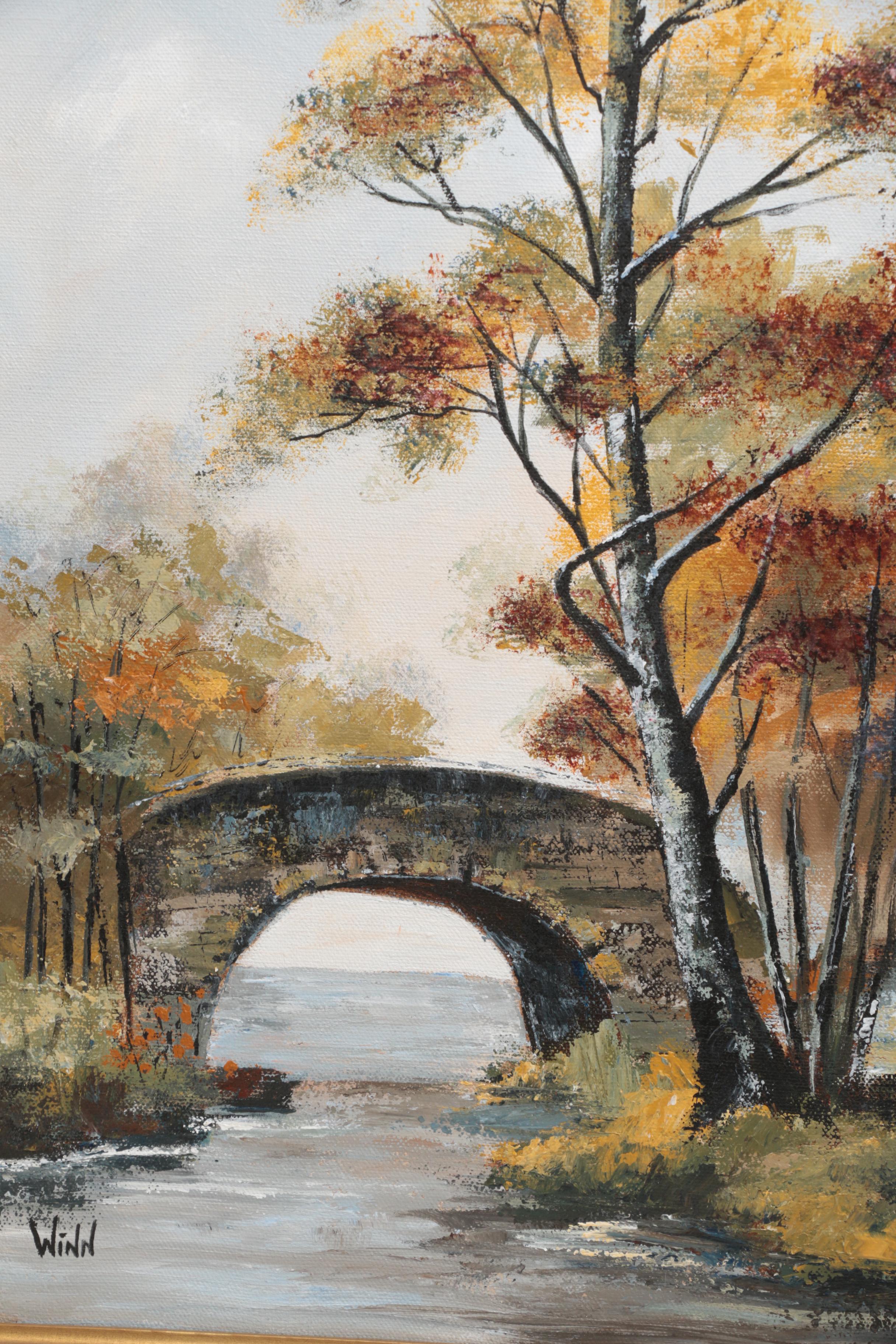 Maggie Winn Oil Paintings on Canvas of Idylic Rural Landscapes