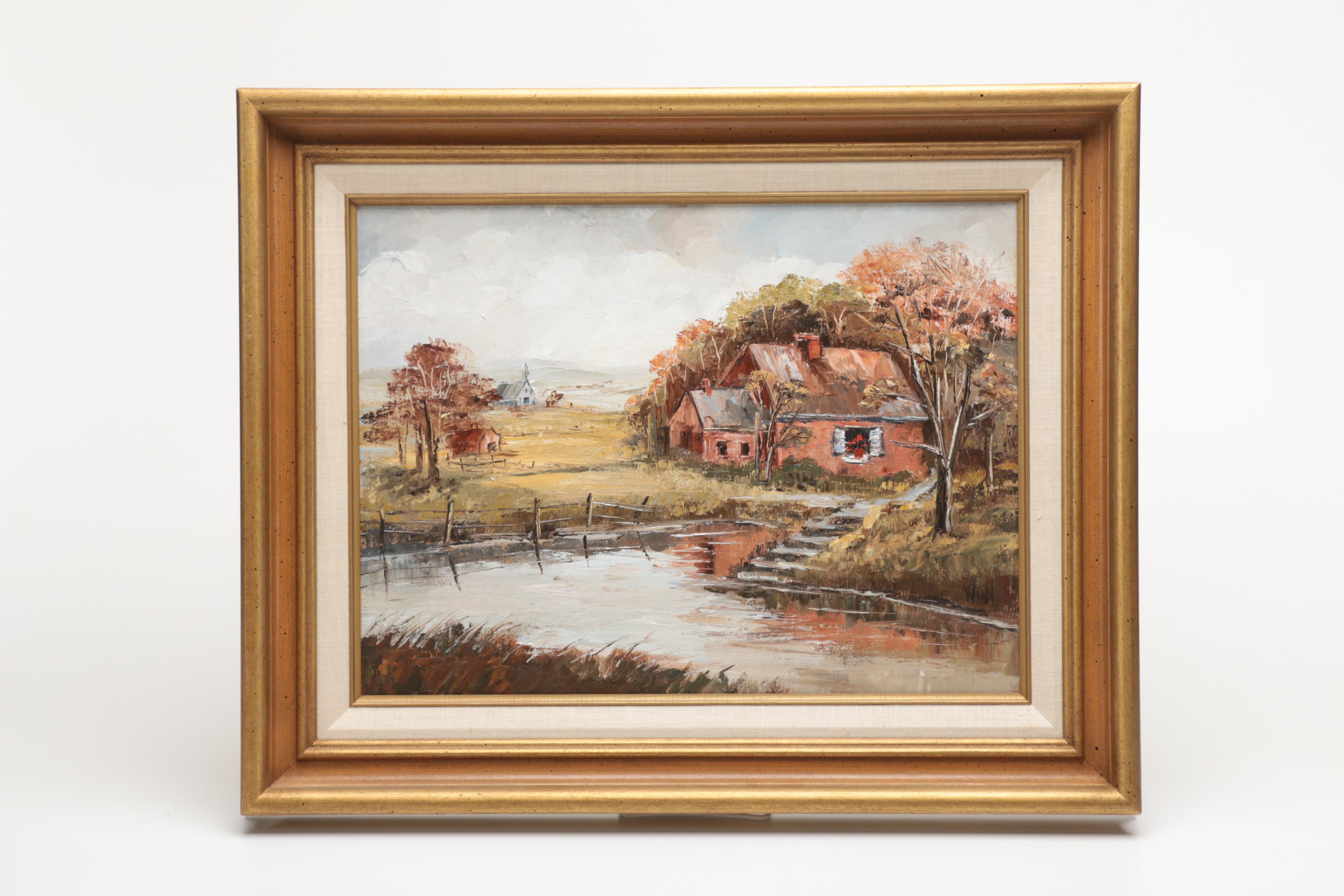 Maggie Winn Oil Paintings on Canvas of Idylic Rural Landscapes