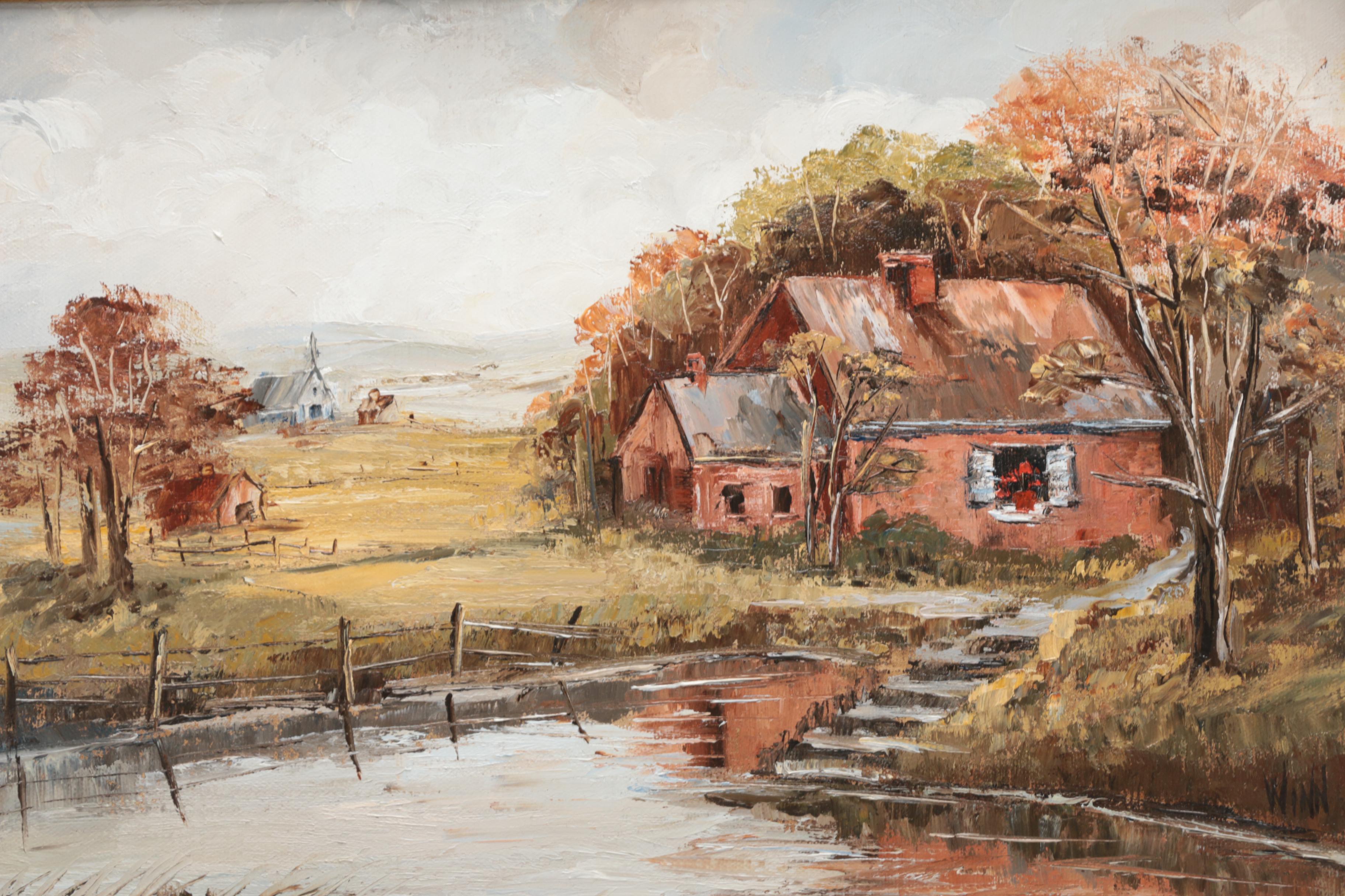 Maggie Winn Oil Paintings on Canvas of Idylic Rural Landscapes