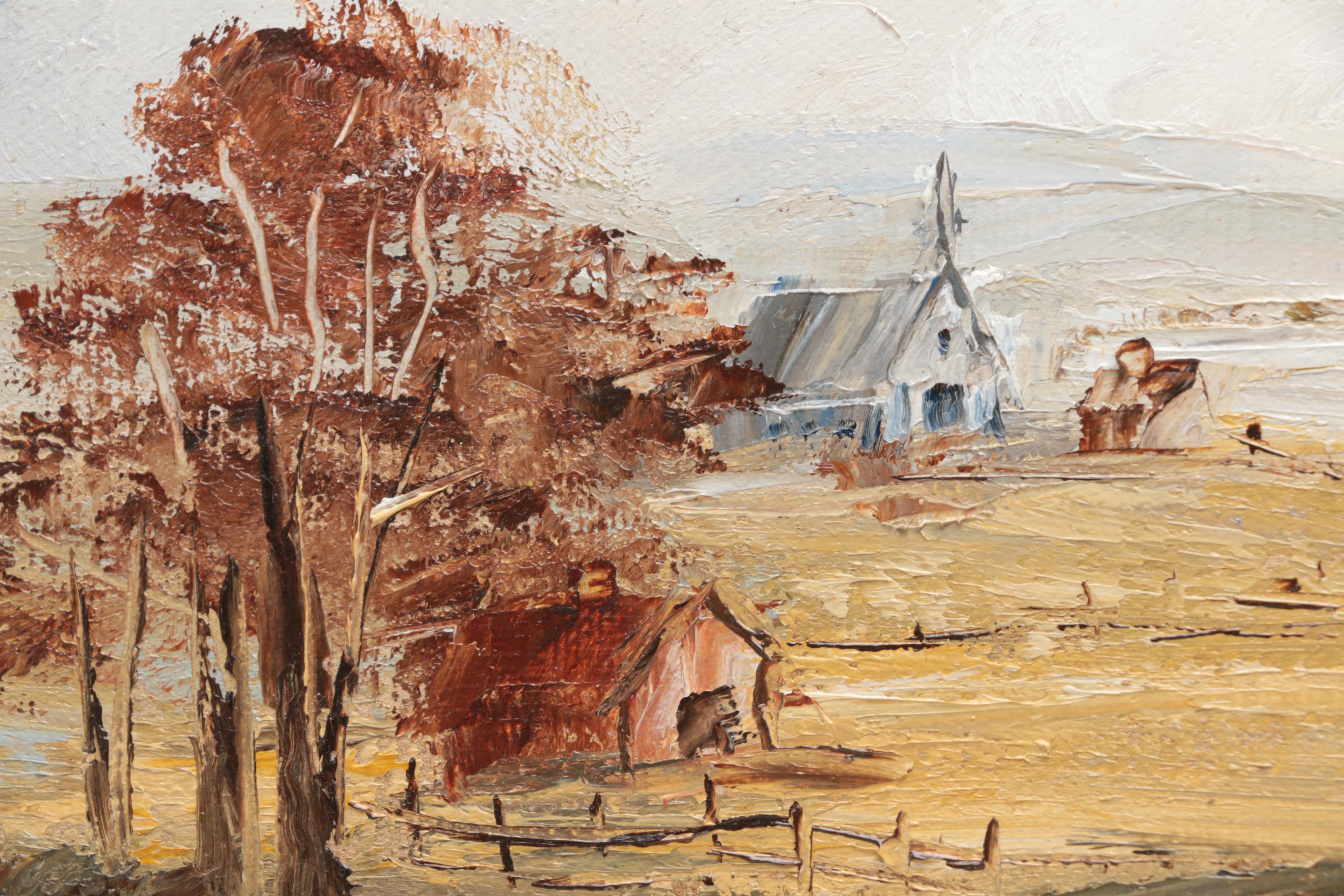 Maggie Winn Oil Paintings on Canvas of Idylic Rural Landscapes
