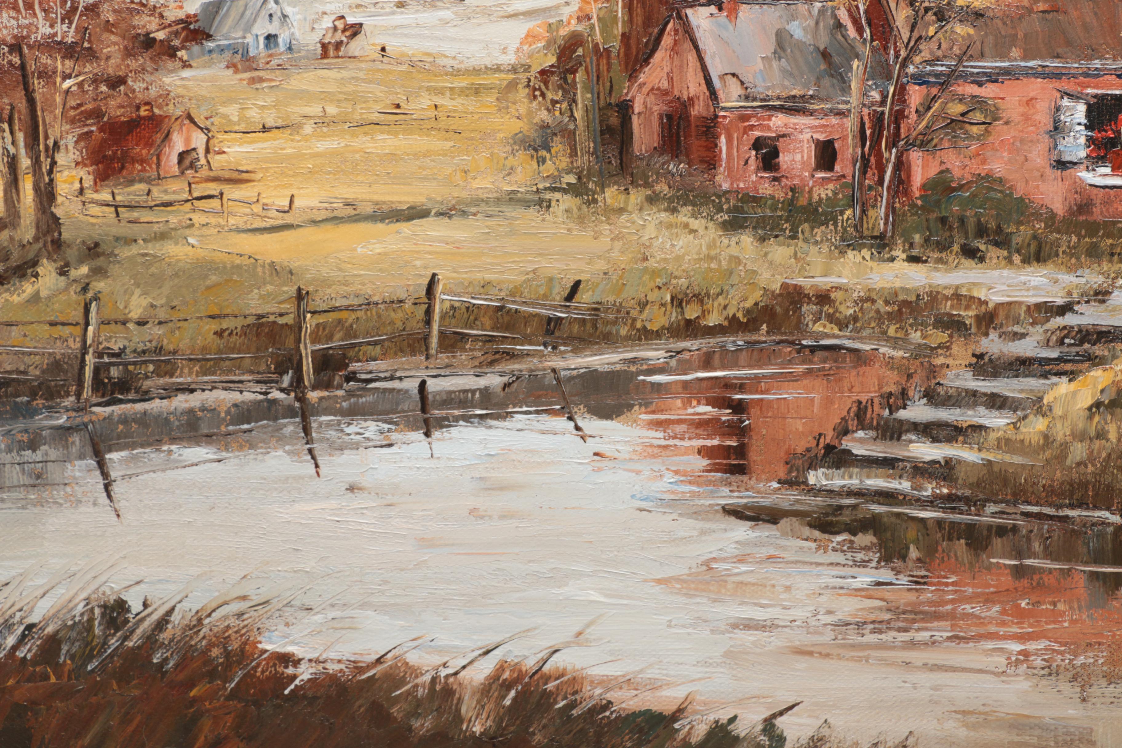 Maggie Winn Oil Paintings on Canvas of Idylic Rural Landscapes