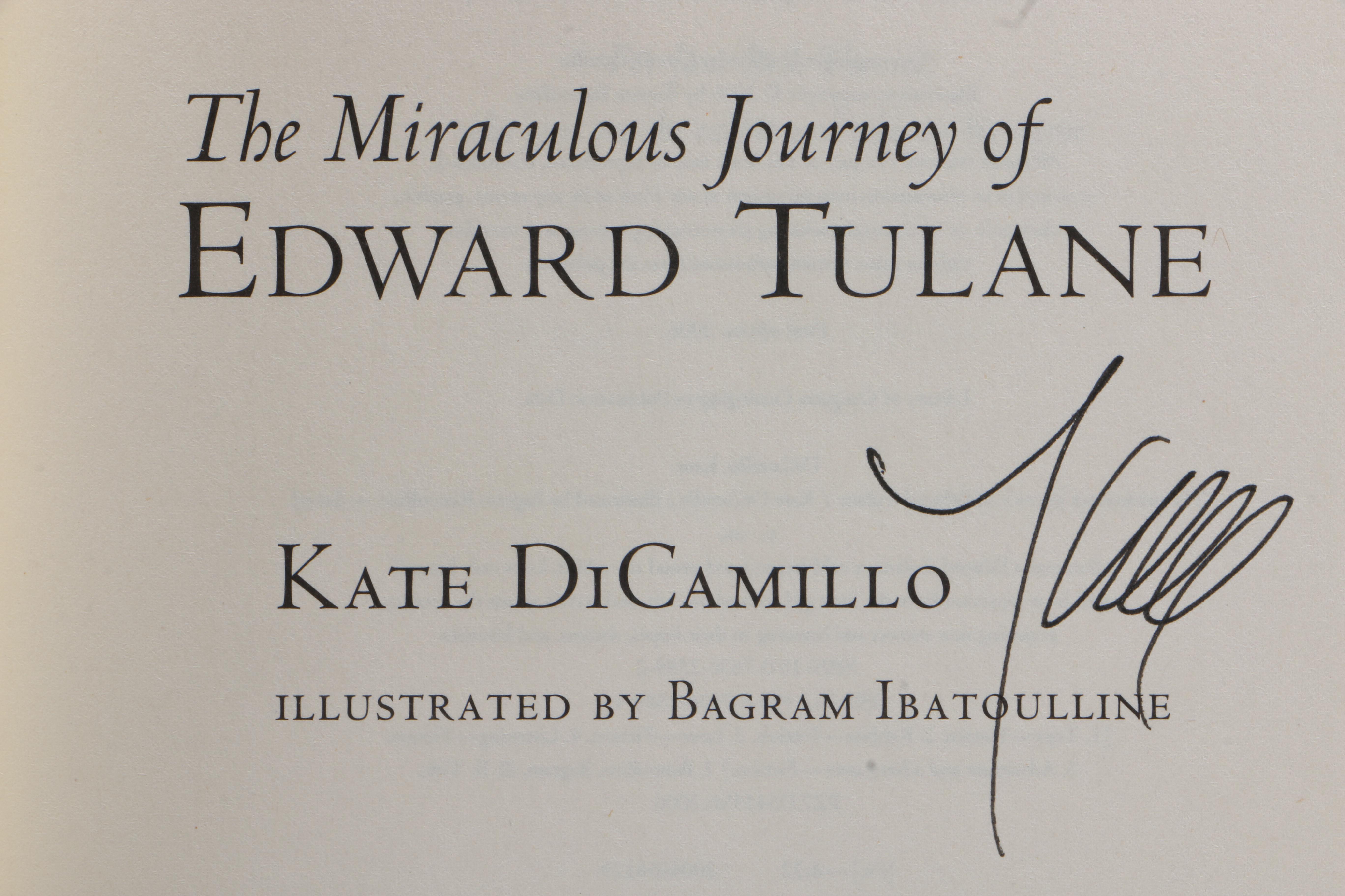 Signed Second Printing "The Miraculous Journey of Edward Tulane" by Kate DiCamillo