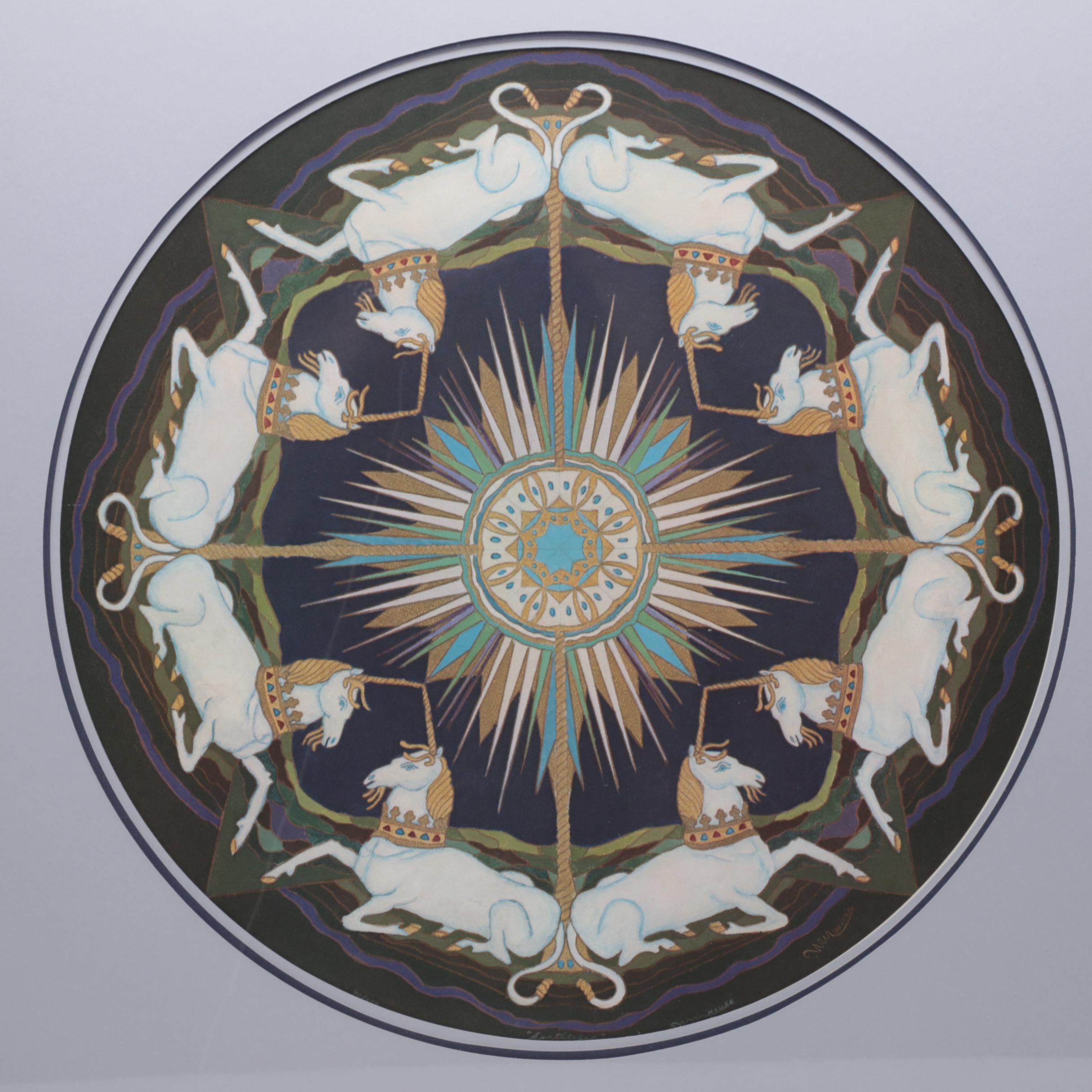 Holler Offset Lithograph on Paper "Sortilege"