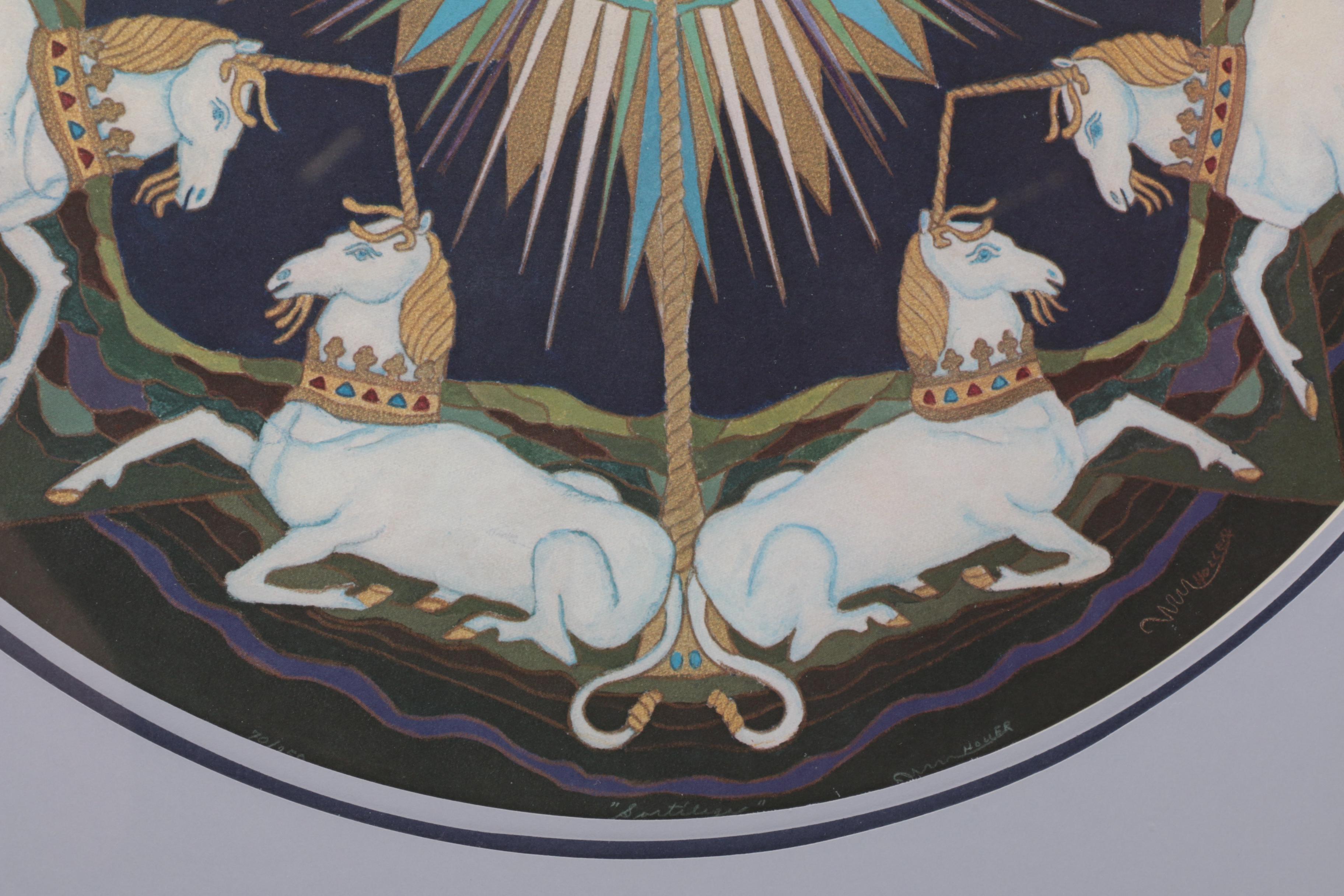 Holler Offset Lithograph on Paper "Sortilege"