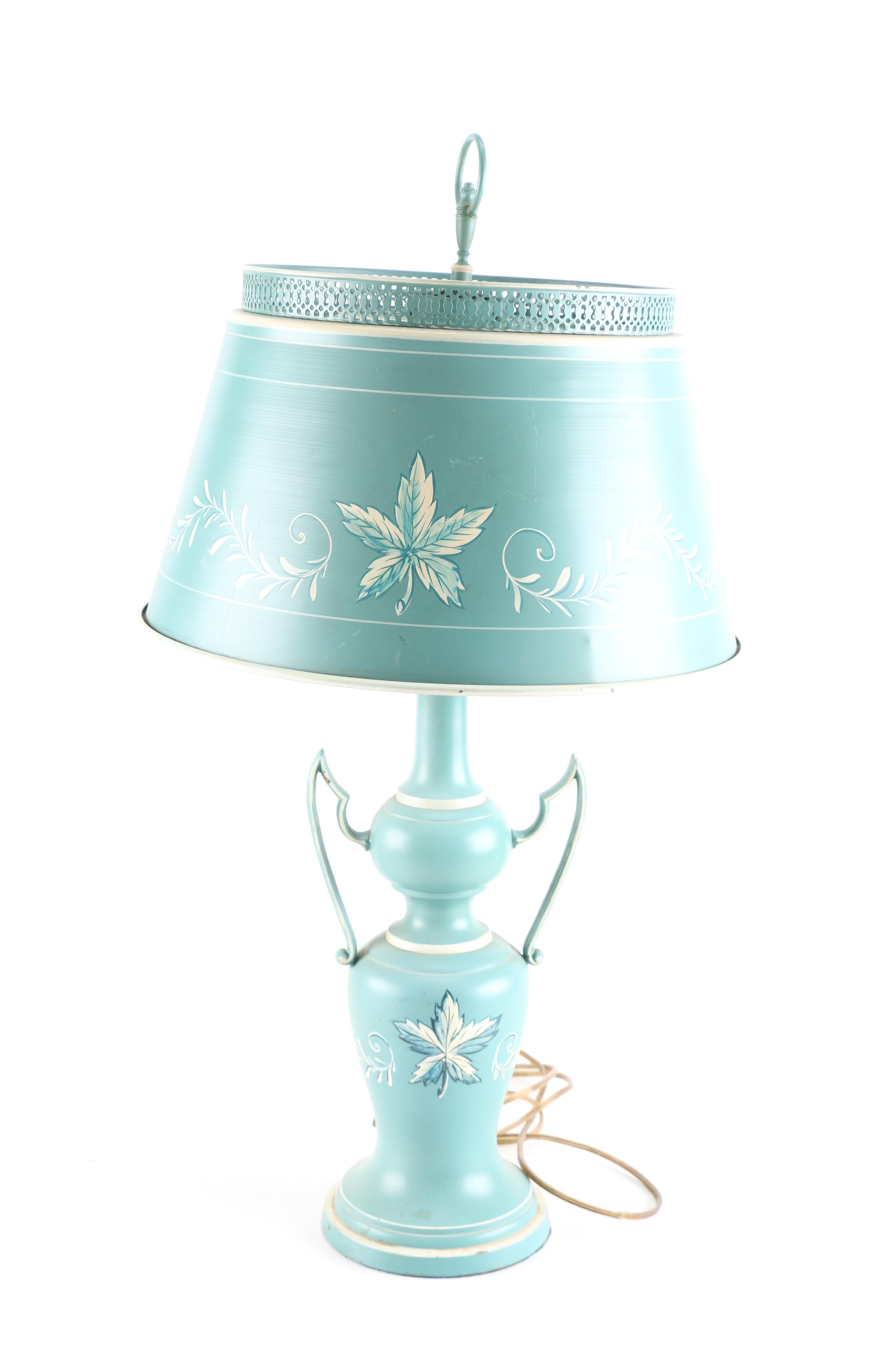Vintage Tole Table Lamp