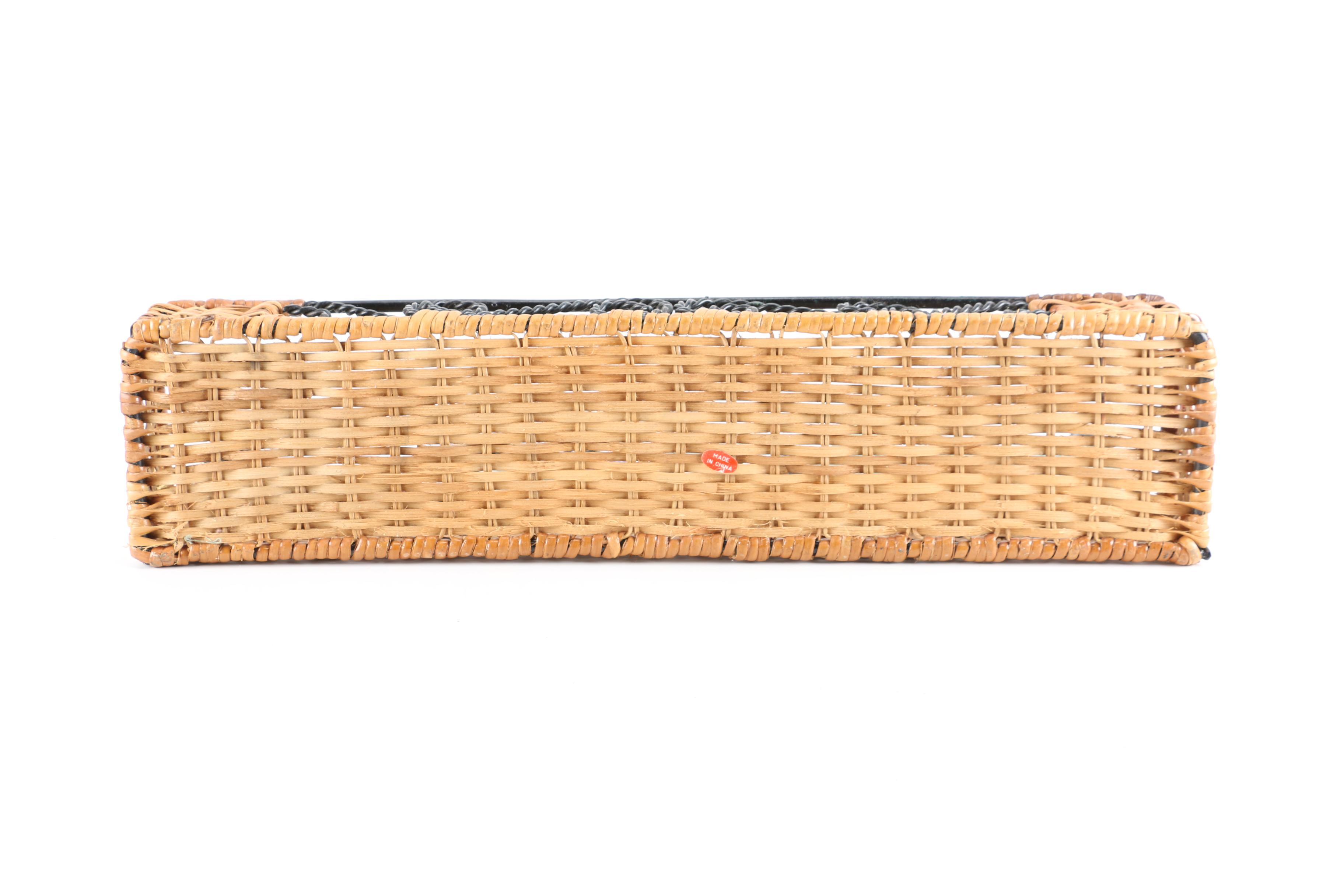 Decorative Brown Wicker Basket