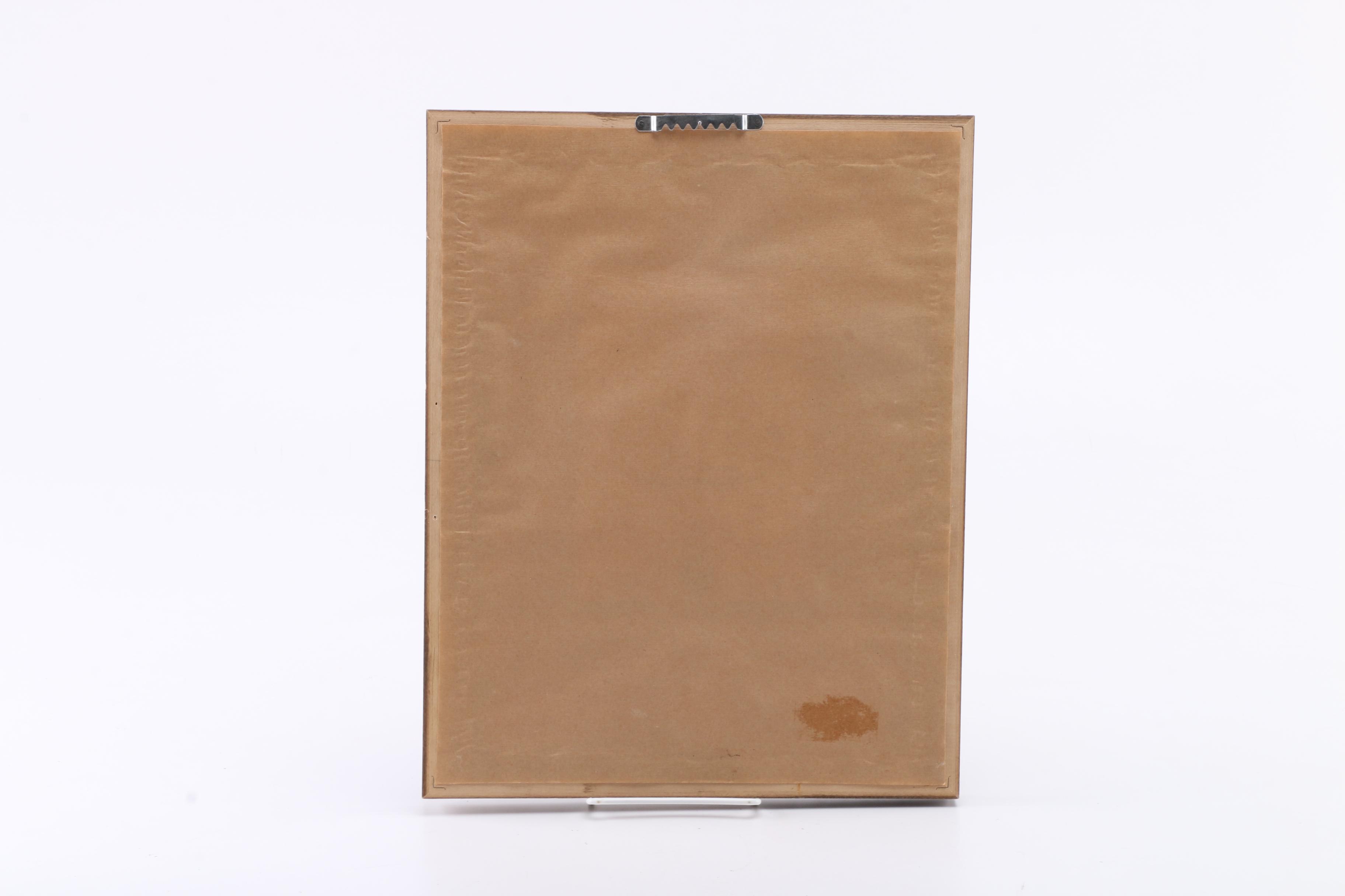 Pair of Offset Lithographs on Paper of Patterned Vases