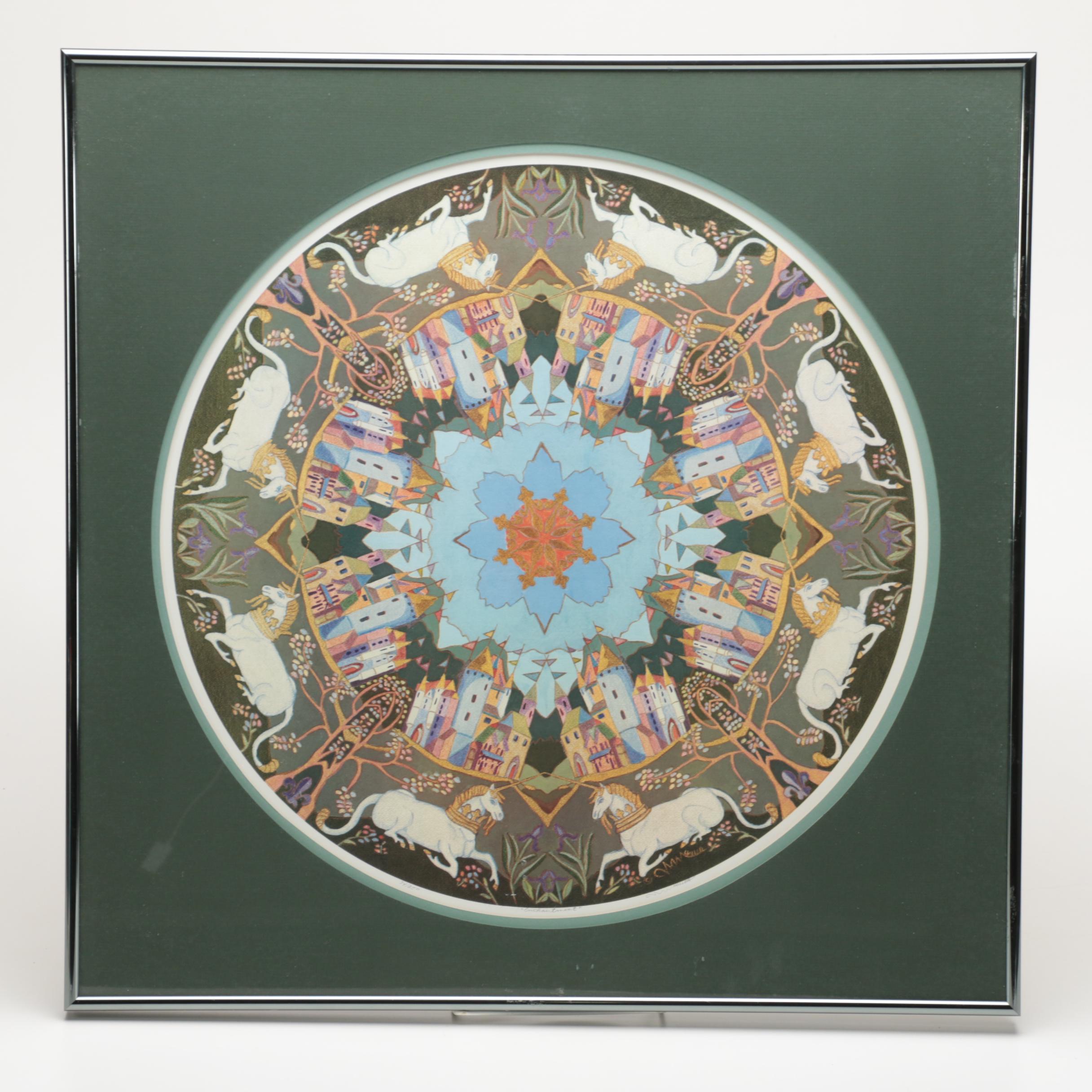 Holler Limited Edition Offset Lithograph After Painting "Enchantment"