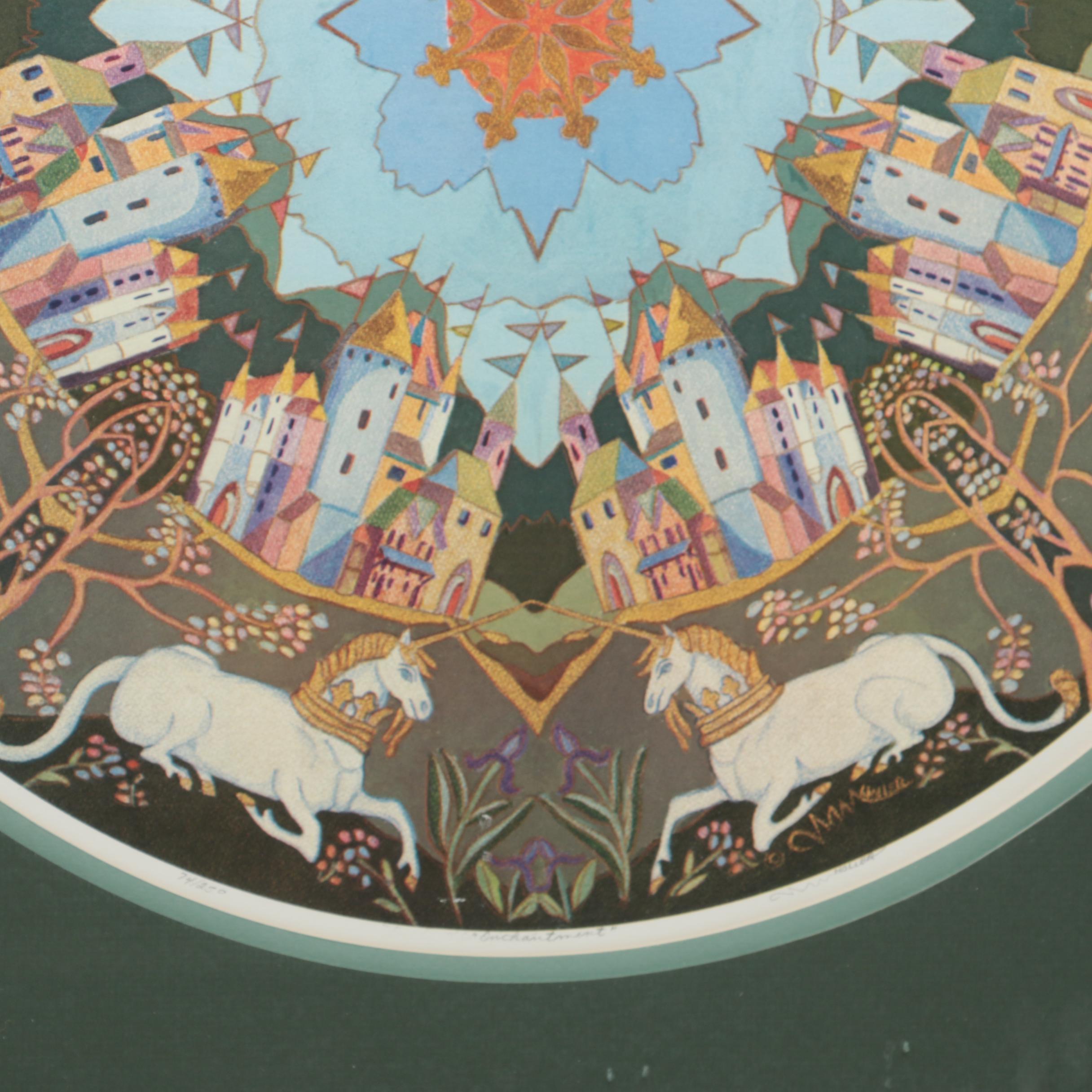 Holler Limited Edition Offset Lithograph After Painting "Enchantment"