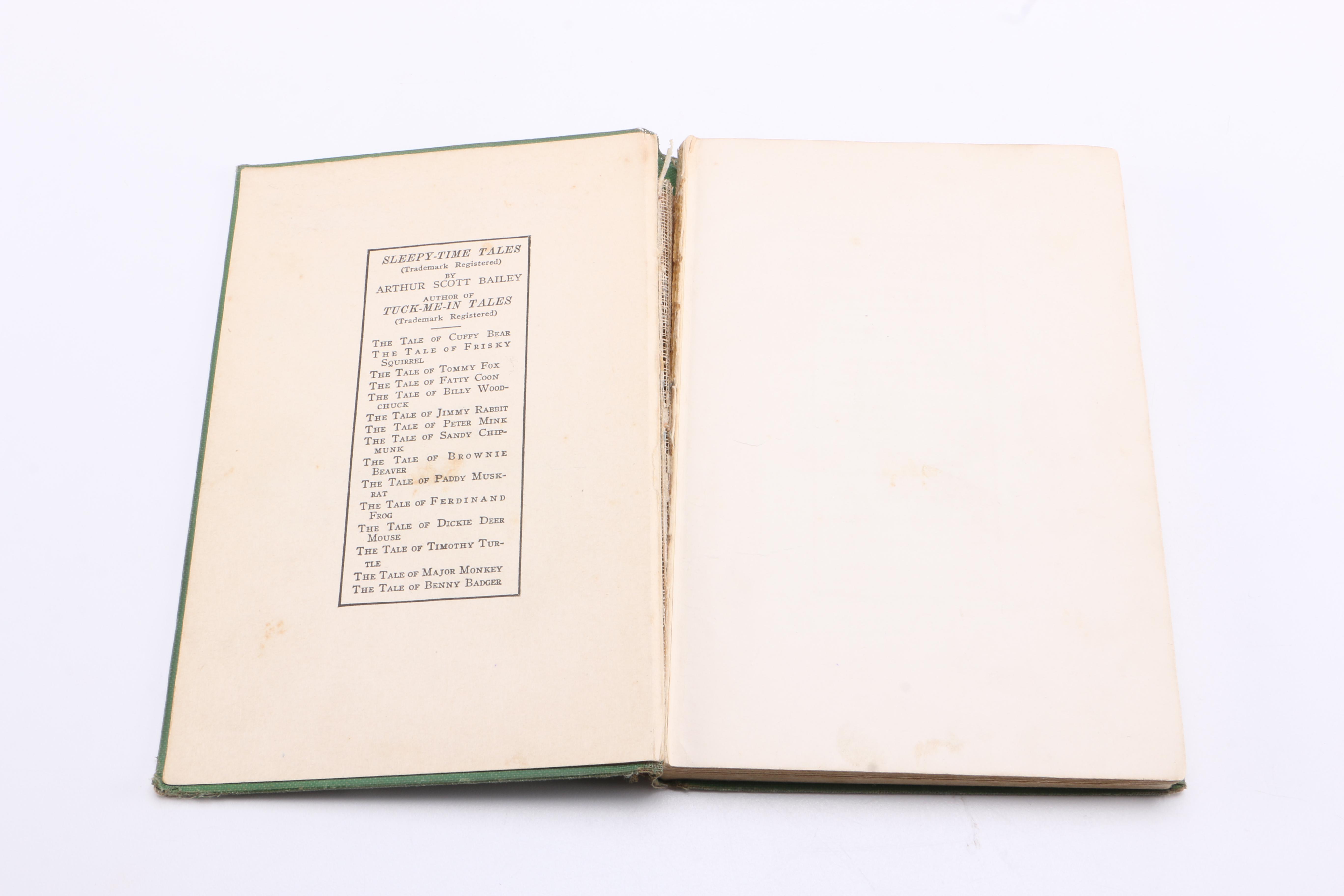 1920 "The Tale of Grumpy Weasel" by Arthur Scott Bailey