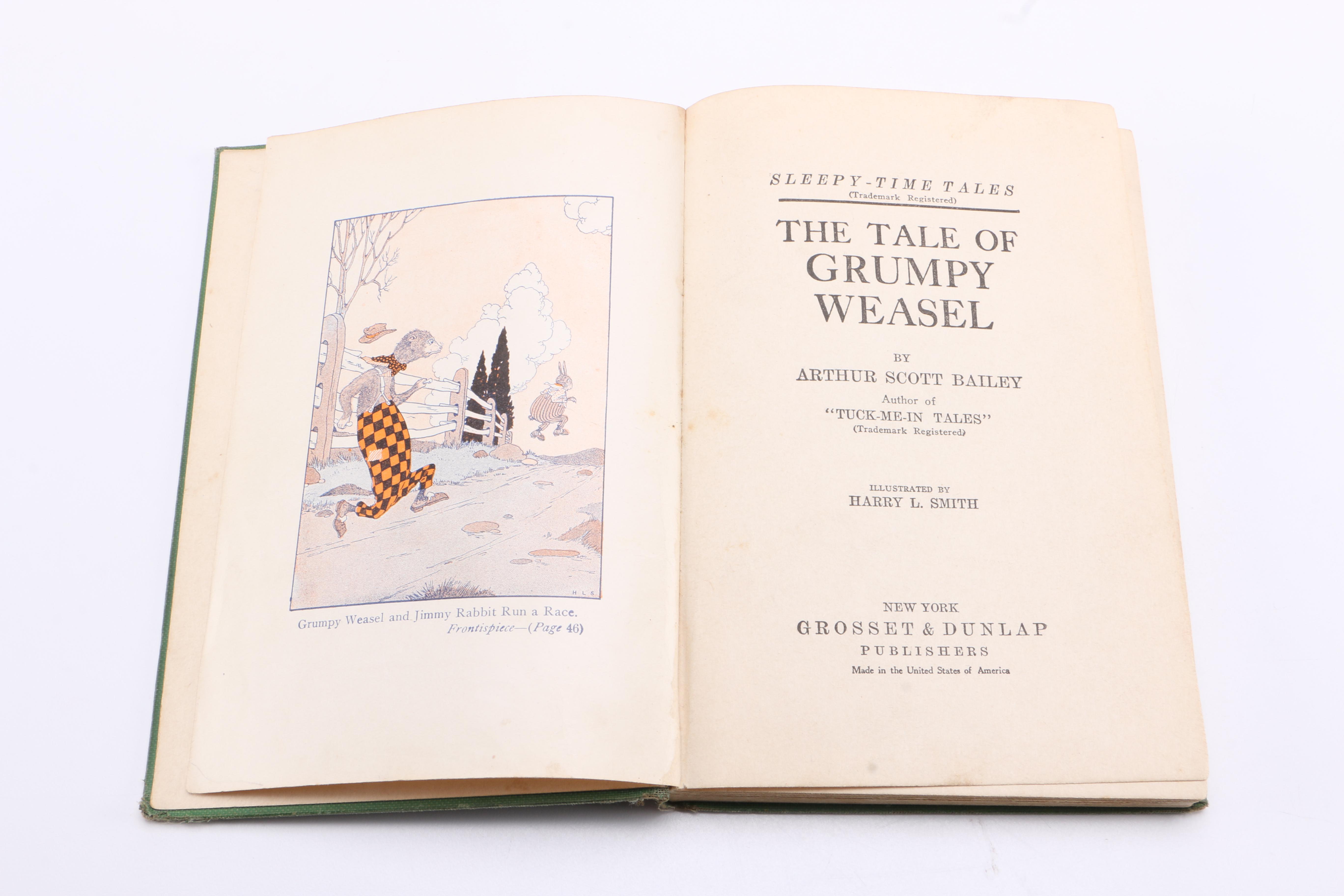 1920 "The Tale of Grumpy Weasel" by Arthur Scott Bailey