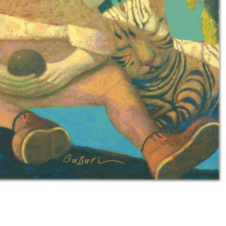 Sasha Bassari Limited Edition Signed Serigraph on Stretched Canvas "My Favorite Cats"