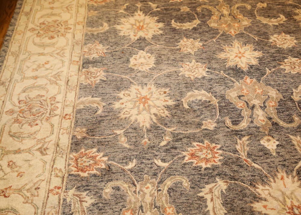 Large Tufted Tabriz Style Area Rug