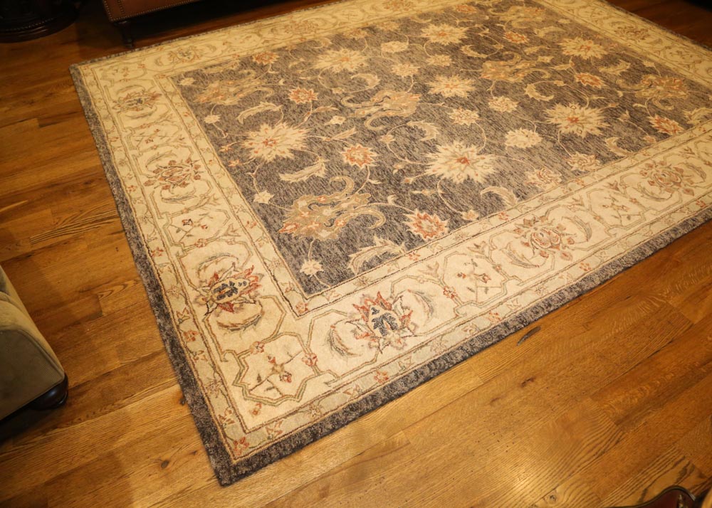 Large Tufted Tabriz Style Area Rug