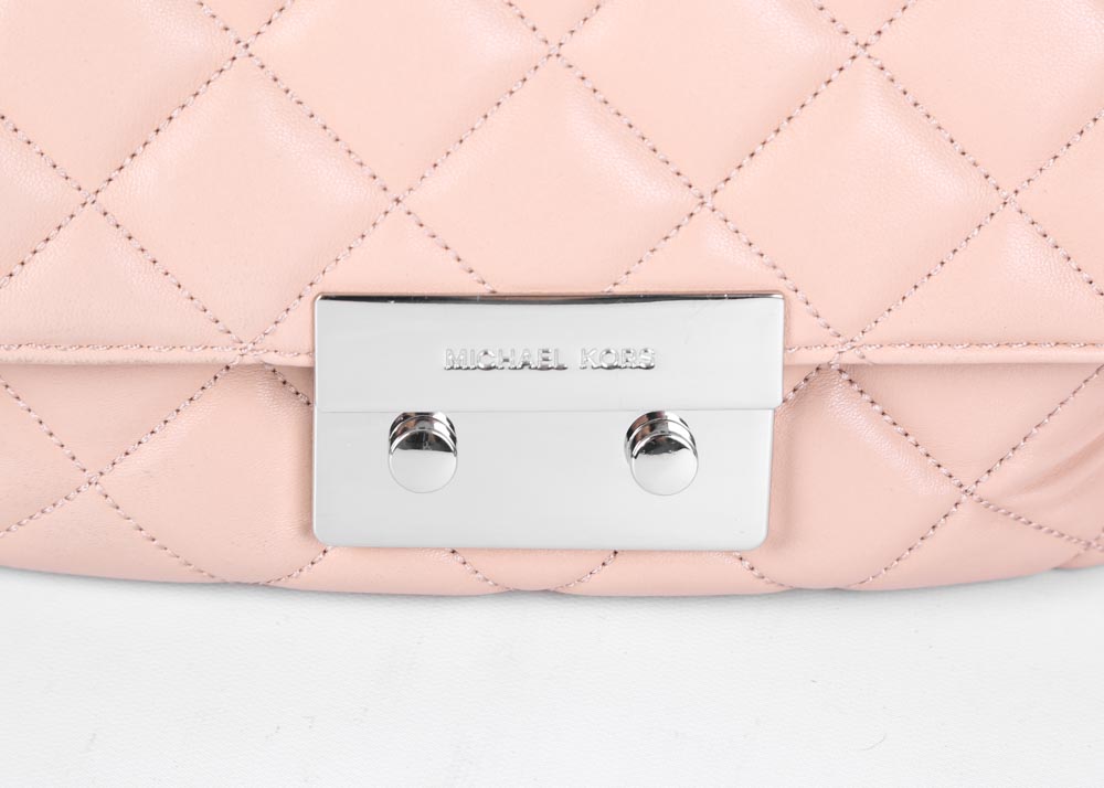 Michael Kors Sloan Chain Quilted Leather Shoulder Bag and Wristlet