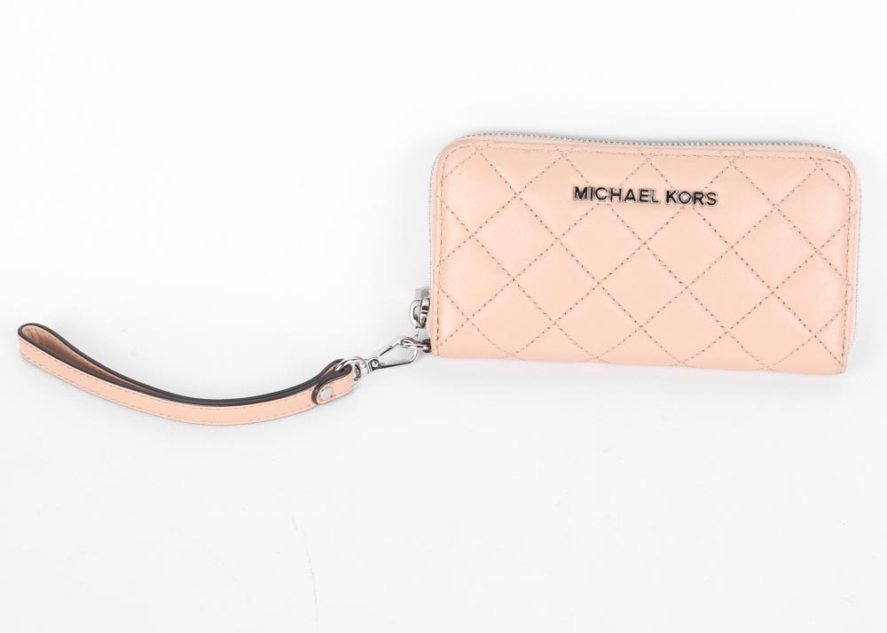 Michael Kors Sloan Chain Quilted Leather Shoulder Bag and Wristlet