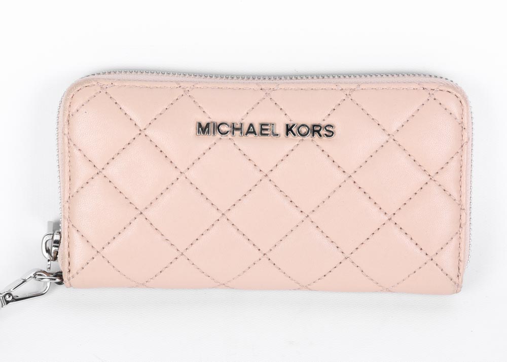Michael Kors Sloan Chain Quilted Leather Shoulder Bag and Wristlet