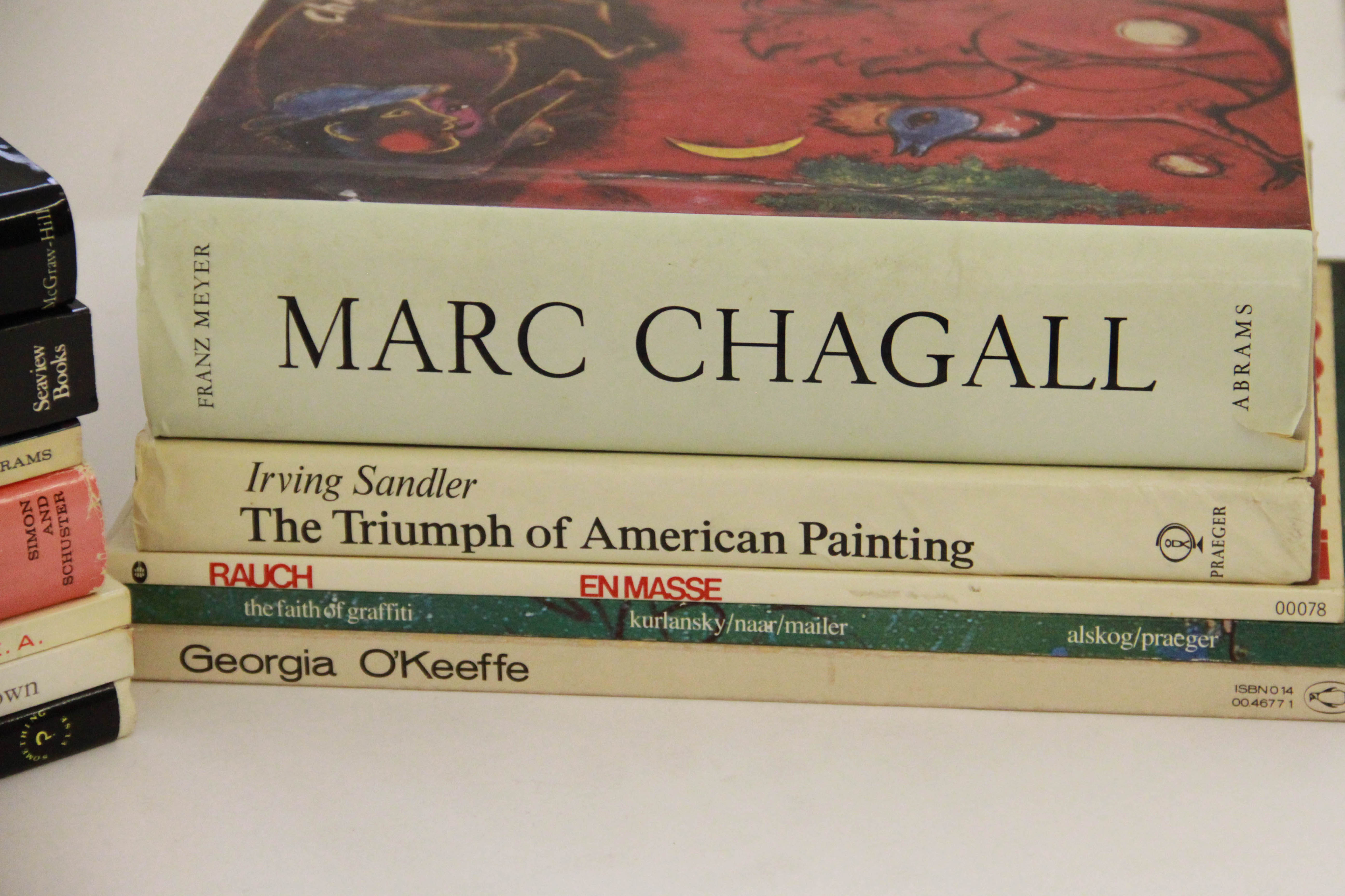 Books on Marc Chagall, Georgia O'Keefe and Other Notable Artists
