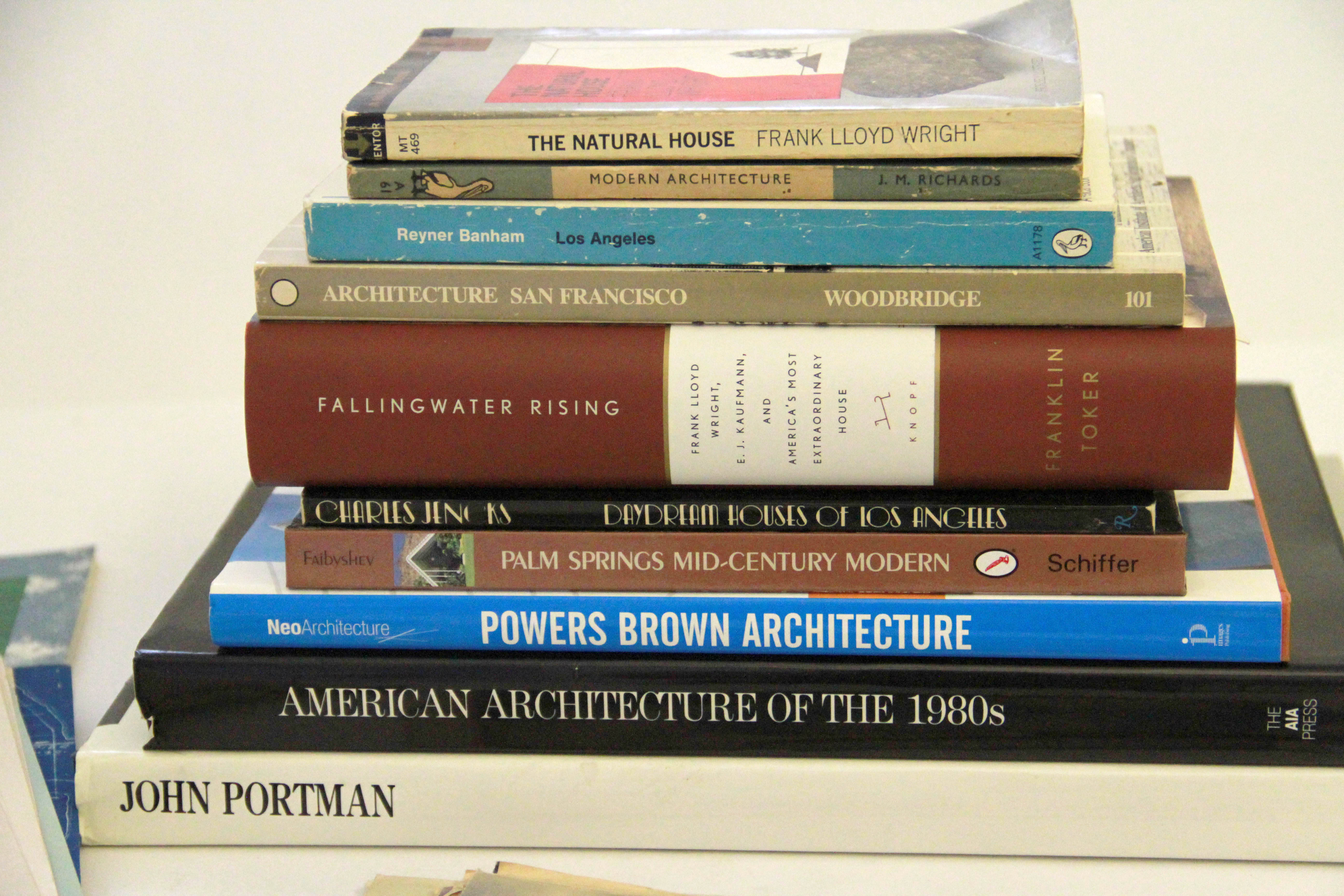 Architecture Books Including Frank Lloyd Wright