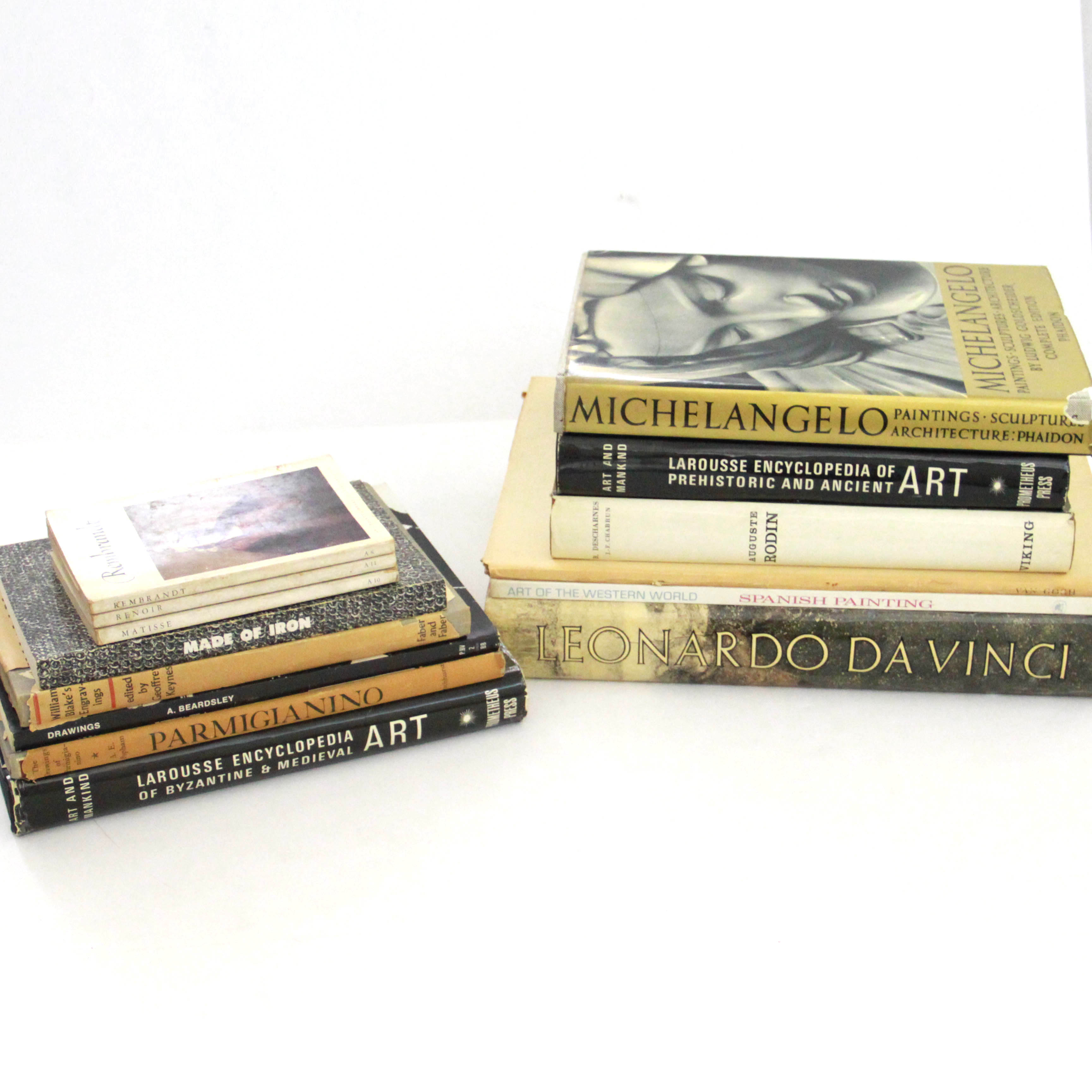 Art Books Including Van Gogh and da Vinci