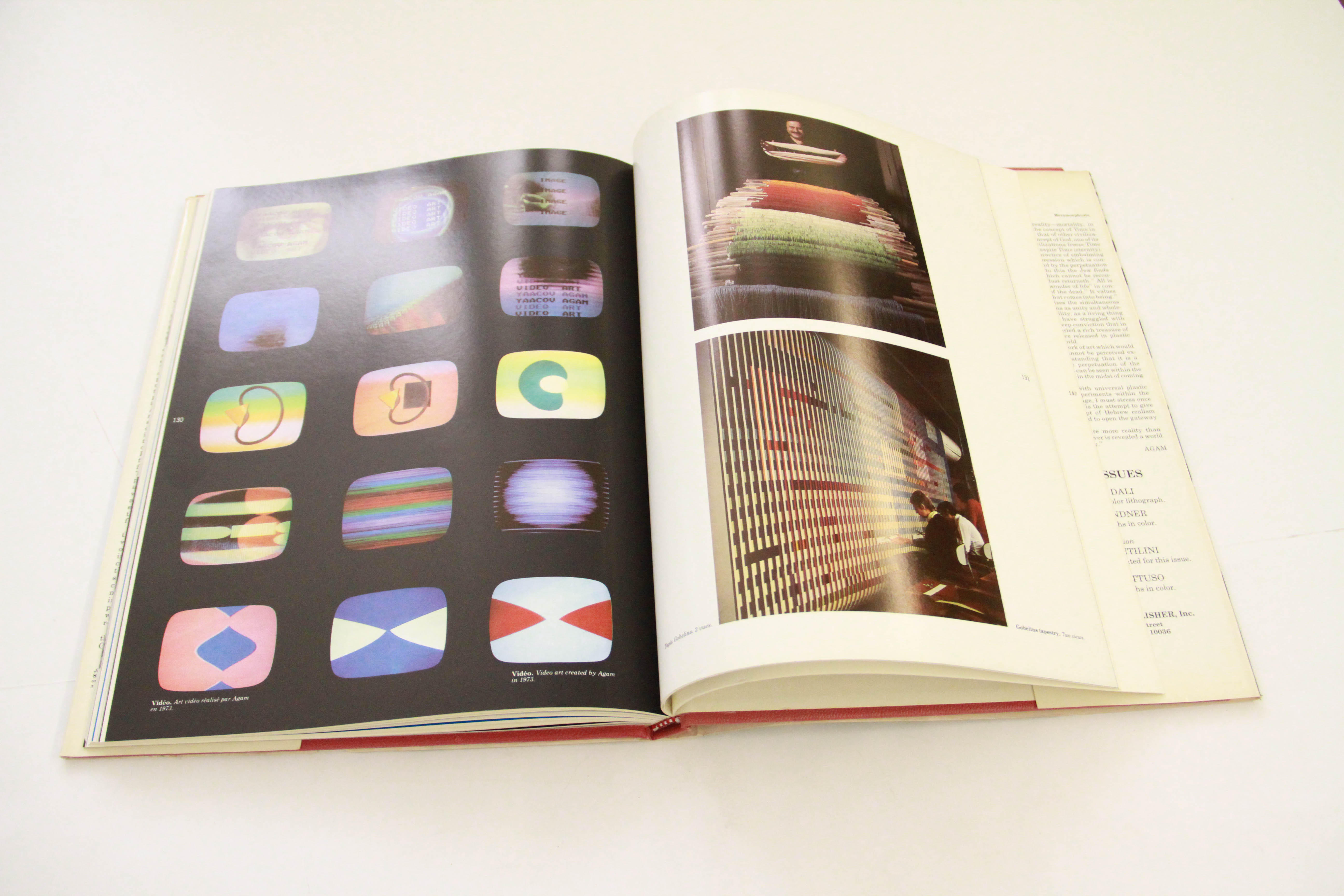 Signed Yaacov Agam Book