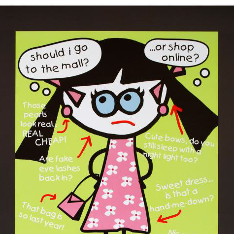 Todd Goldman Fine Art Litho Poster  "All Dressed Up and Nowhere to Go"