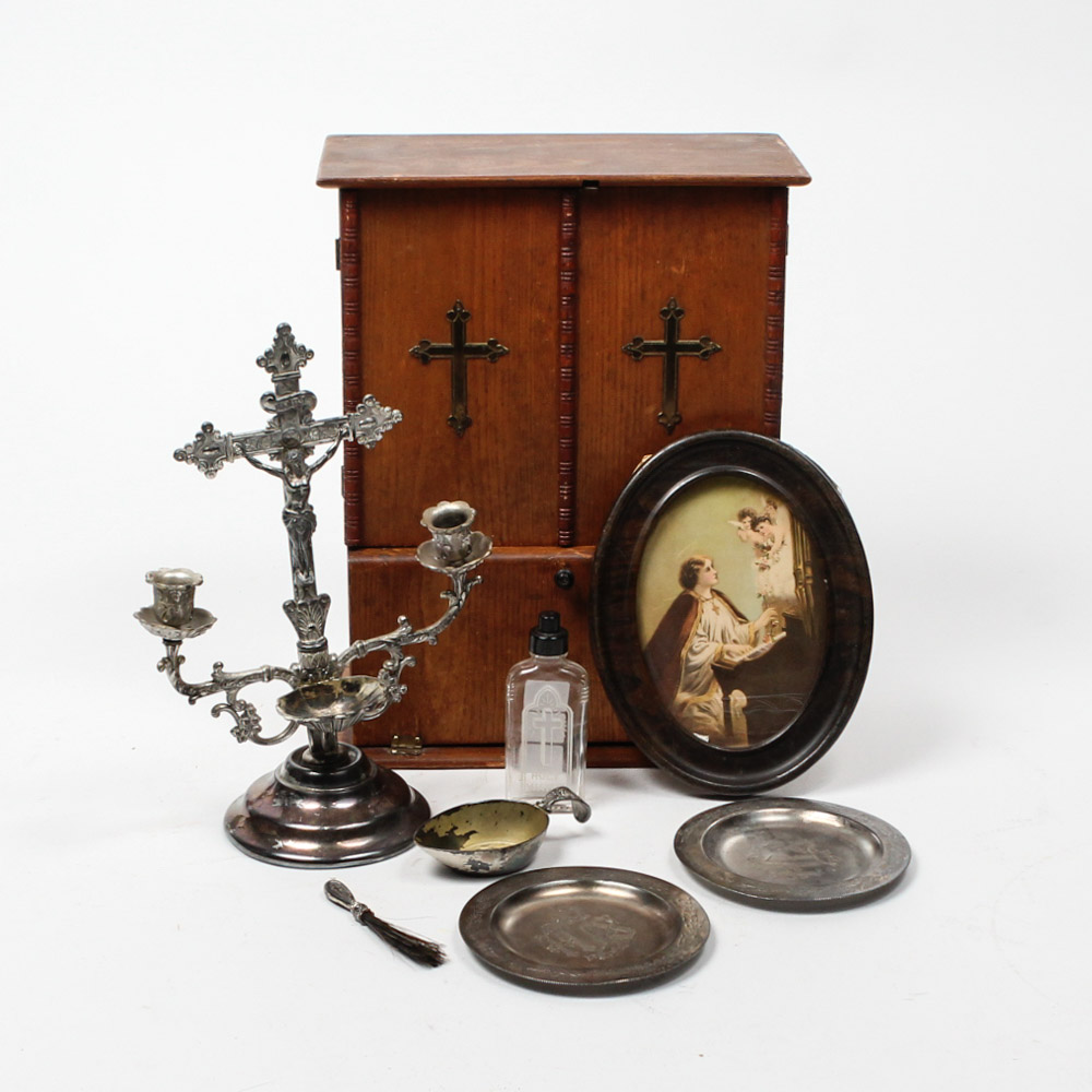 Antique Last Rites Kit