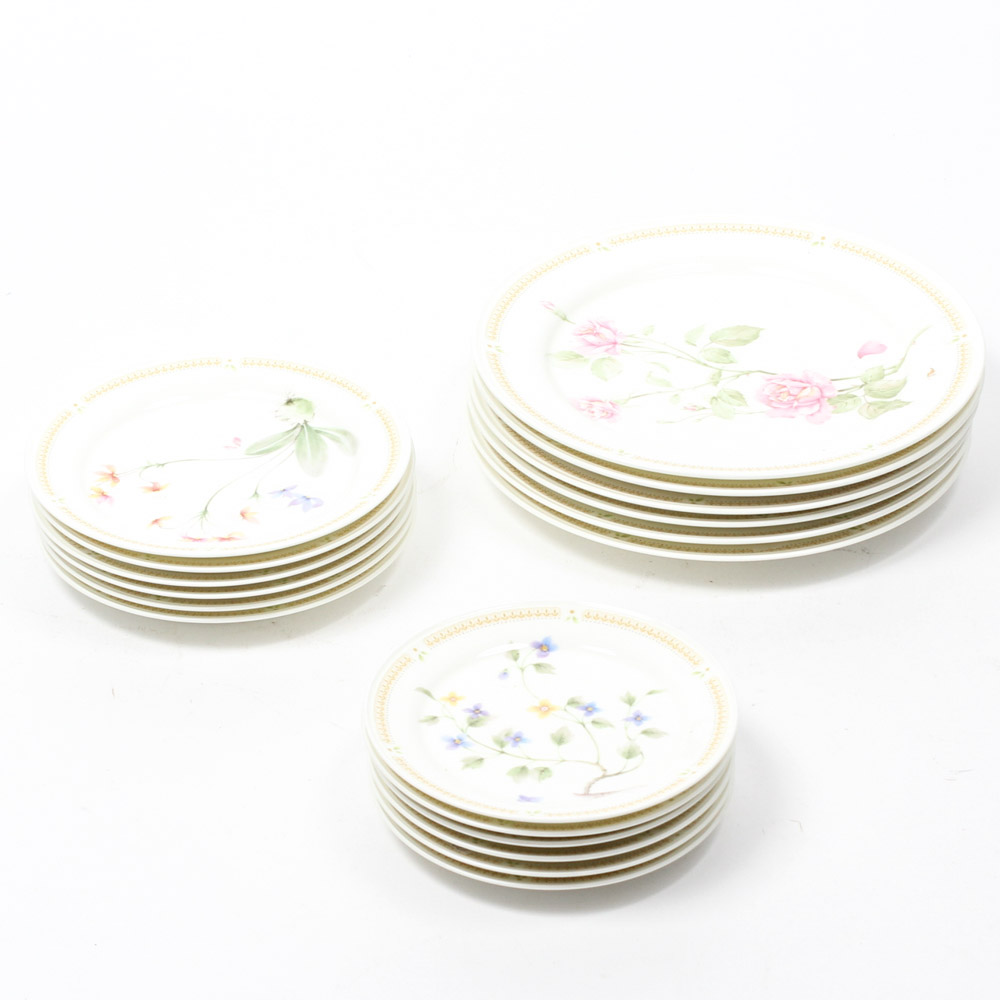 Mikasa "Nature's Garden" China Place Settings for Six