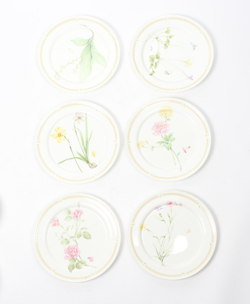Mikasa "Nature's Garden" China Place Settings for Six