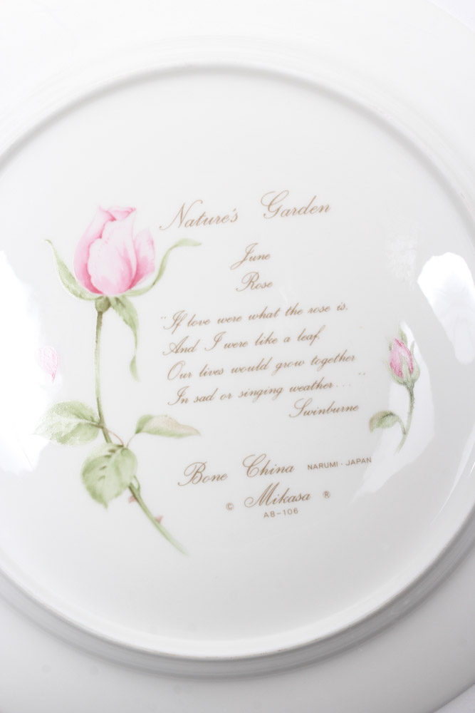 Mikasa "Nature's Garden" China Place Settings for Six