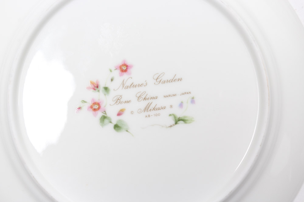 Mikasa "Nature's Garden" China Place Settings for Six