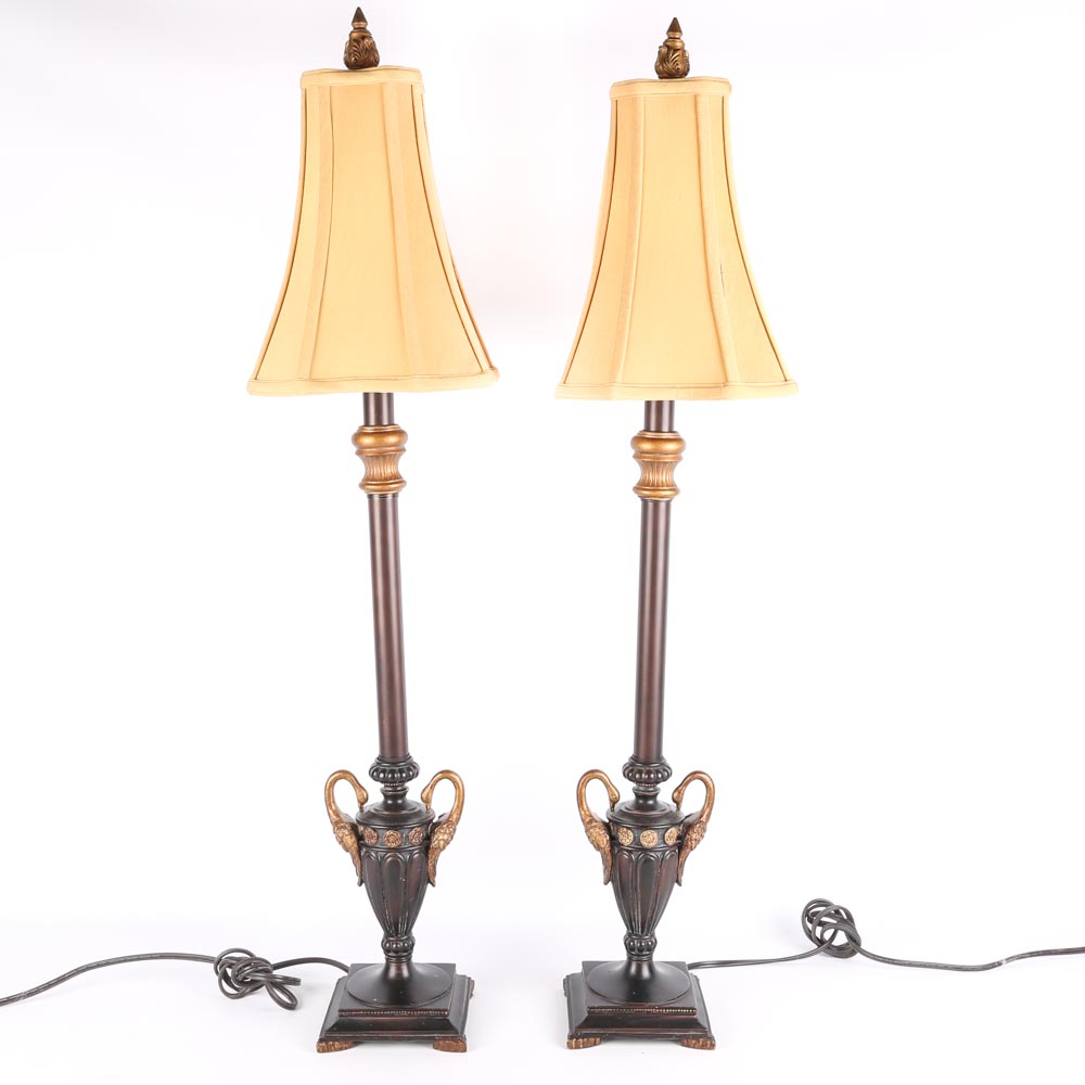 Neoclassical Inspired Buffet Lamps