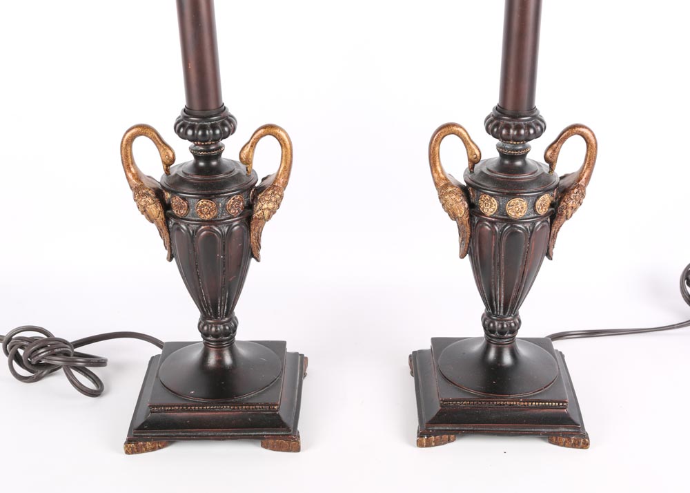 Neoclassical Inspired Buffet Lamps
