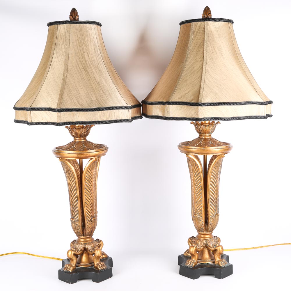 Gold Tone Table Lamps
