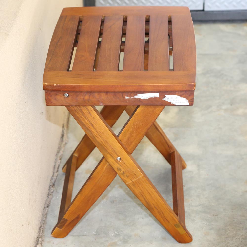 Folding Teak Side Table